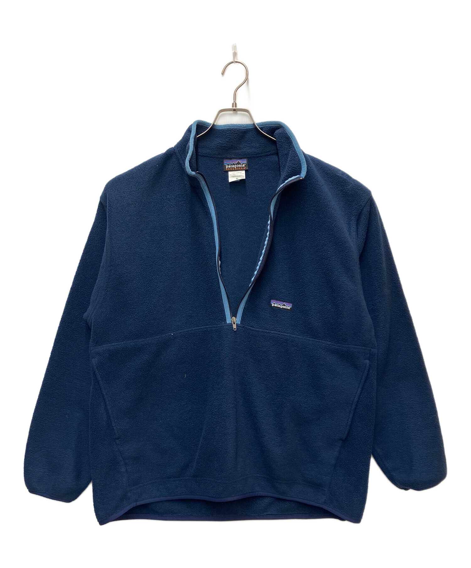 【値下げ】Patagonia フリースジャケット ベージュ/ネイビー 中古・古着通販】Patagonia (パタゴニア) フリースジャケット ベージュ