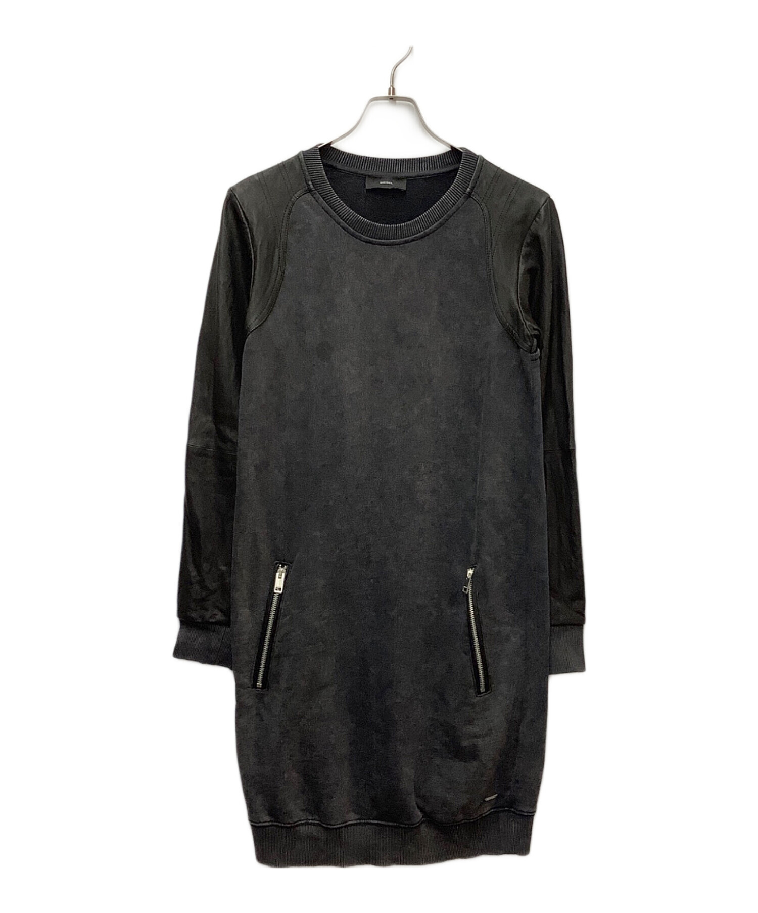中古・古着通販】DIESEL (ディーゼル) スウェット ブラック サイズ