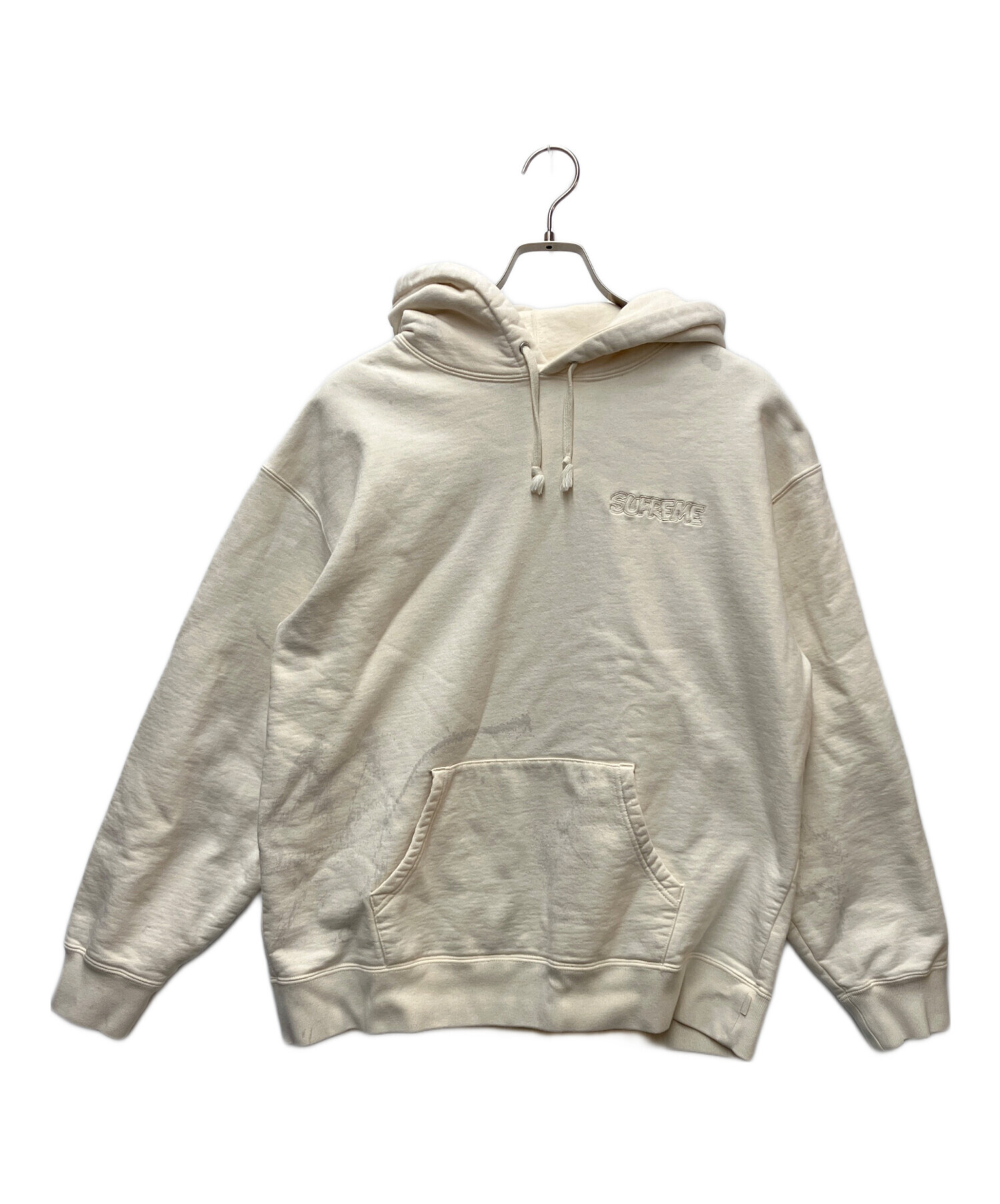 中古・古着通販】SUPREME (シュプリーム) パーカー ホワイト サイズ 中古・古着通販】SUPREME (シュプリーム) パーカー ホワイト サイズ