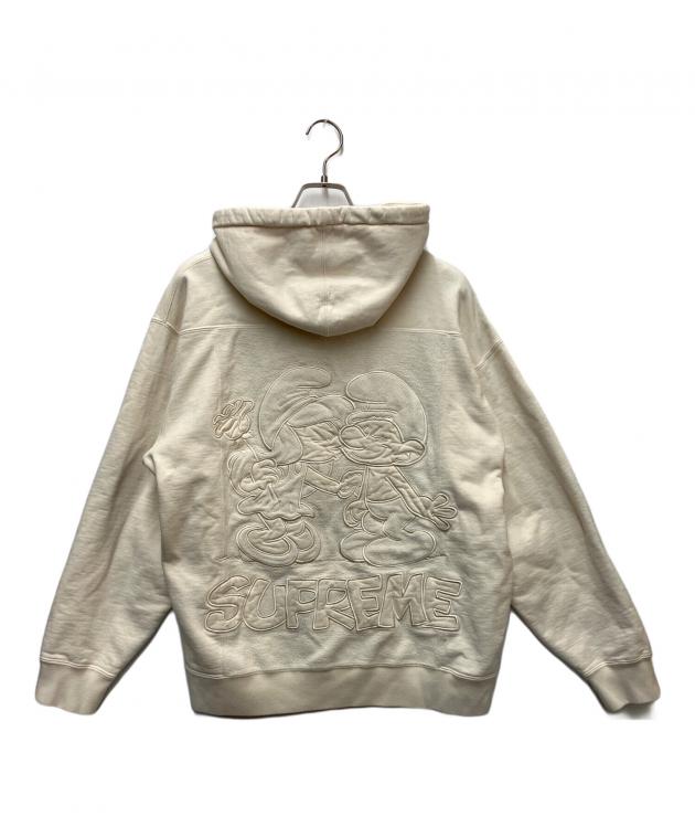 Supreme フード付きパーカー クリーム 中古・古着通販】SUPREME (シュプリーム) パーカー ホワイト サイズ