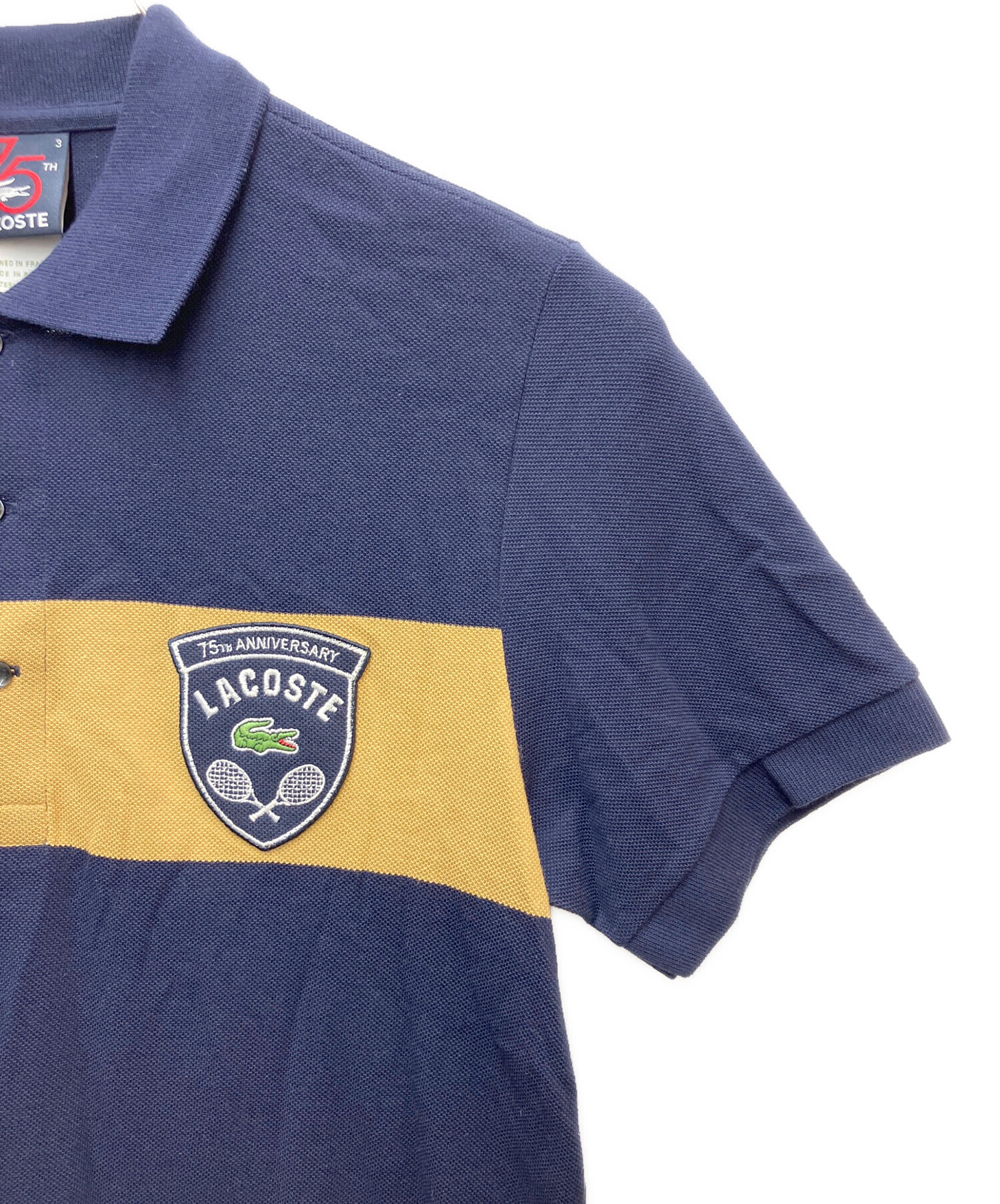 中古・古着通販】LACOSTE (ラコステ) ポロシャツ ネイビー サイズ