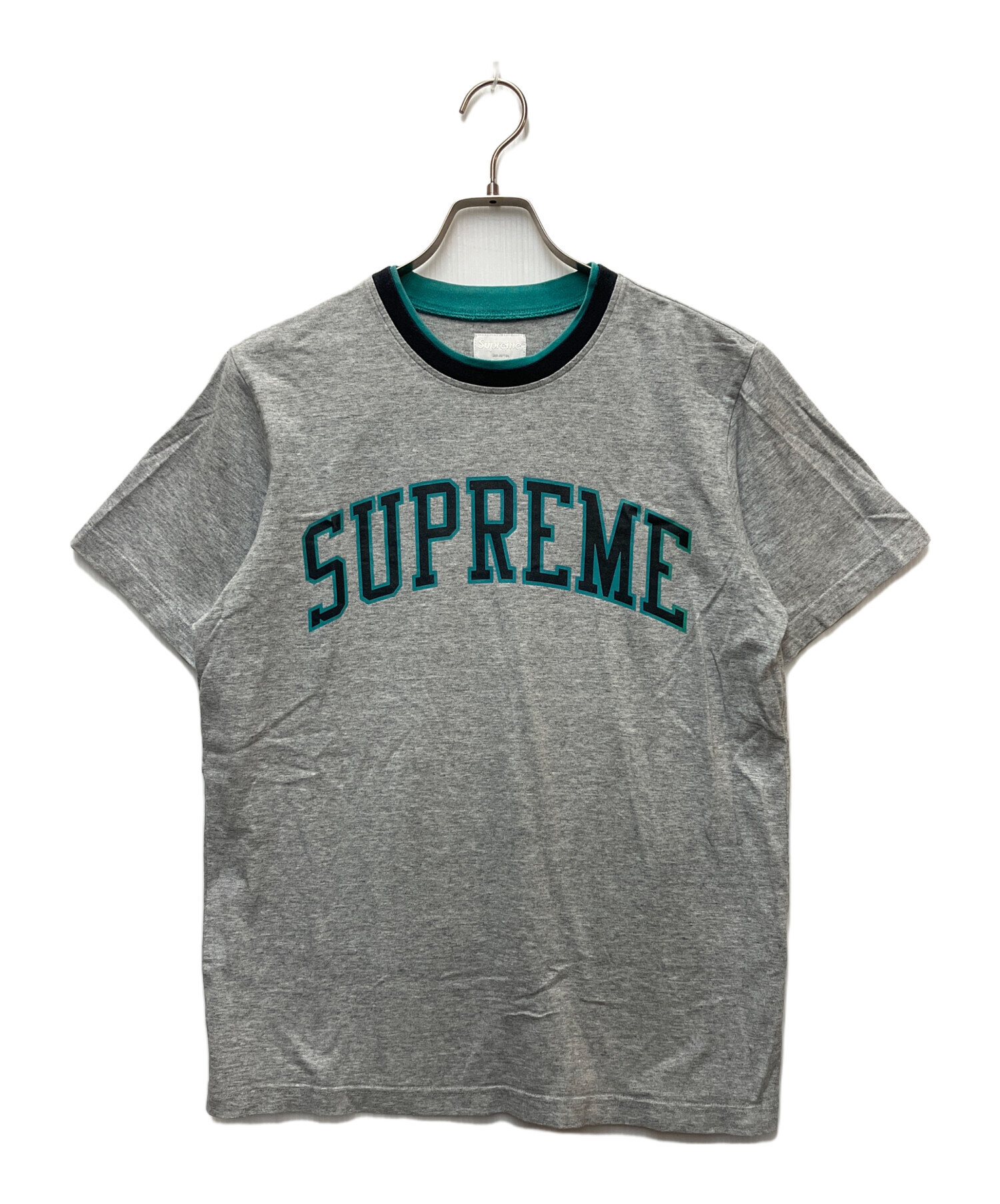 中古・古着通販】SUPREME (シュプリーム) ロゴプリントTシャツ グレー 