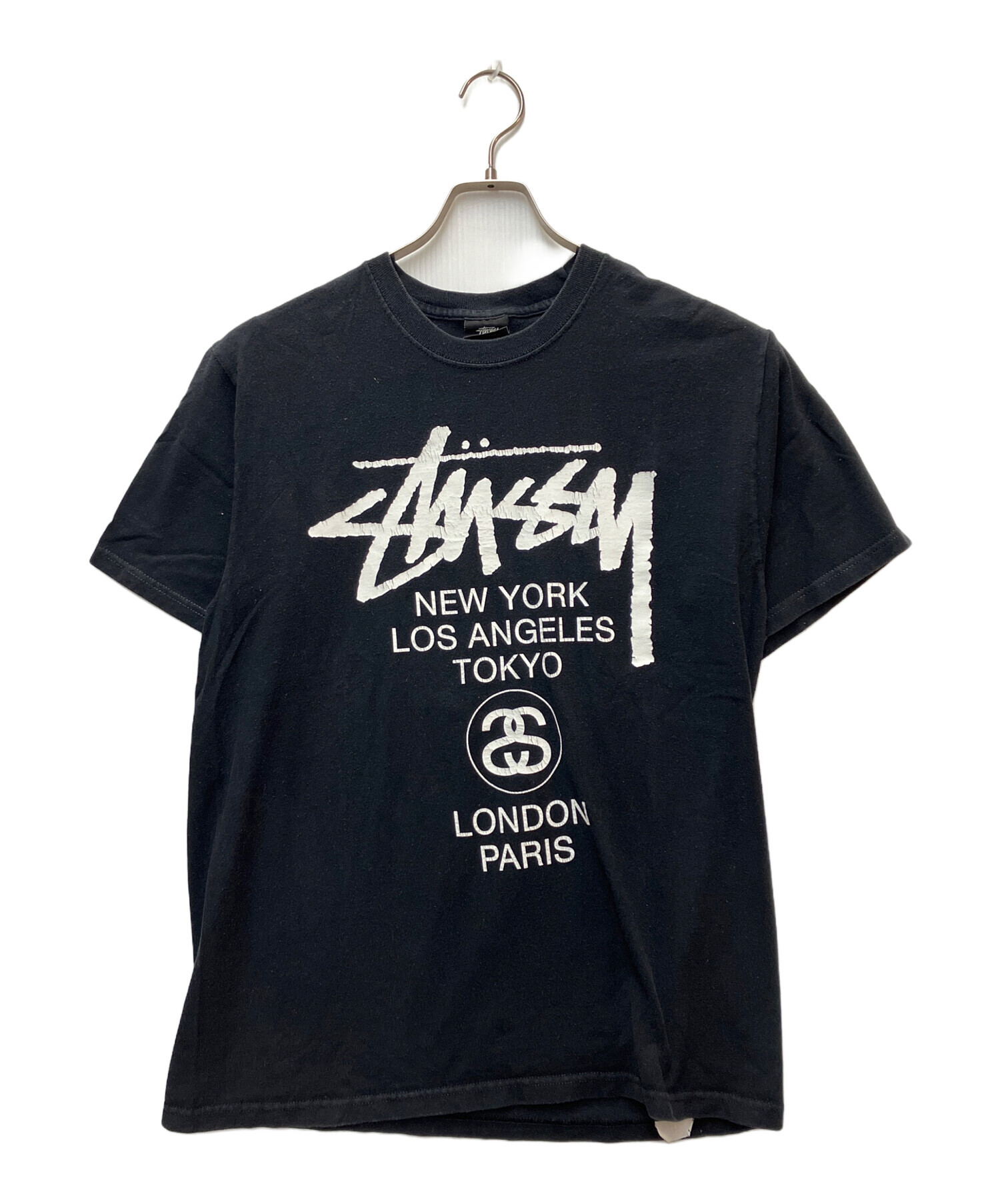 Stussy古着メキシコ製ブラック半袖Tシャツストリート黒 【公式通販】