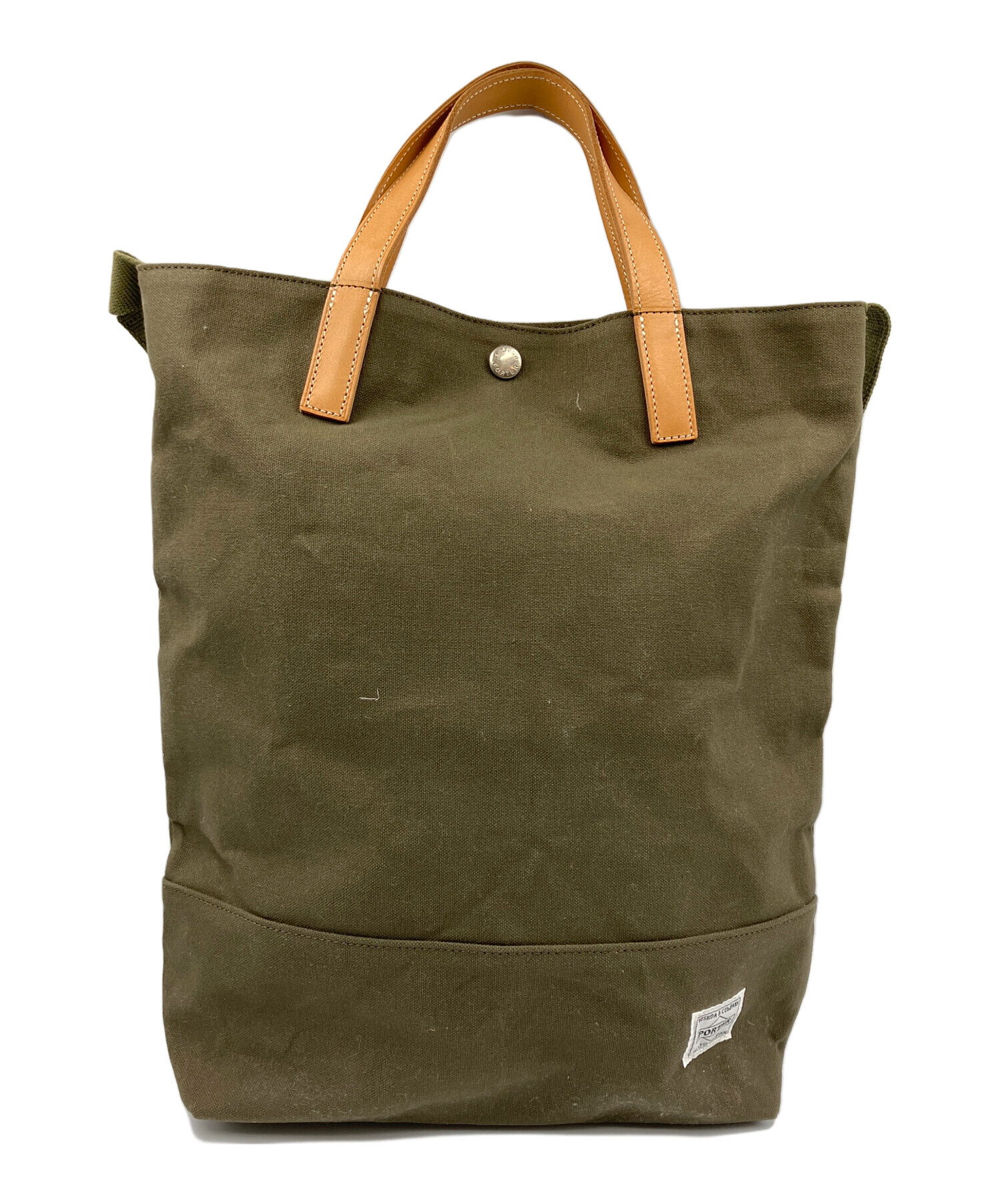 ♡未使用・タグ付 PORTER ポーター 2way ショルダー EA0H19 中古・古着通販】PORTER (ポーター) 2WAYショルダーバッグ オリーブ