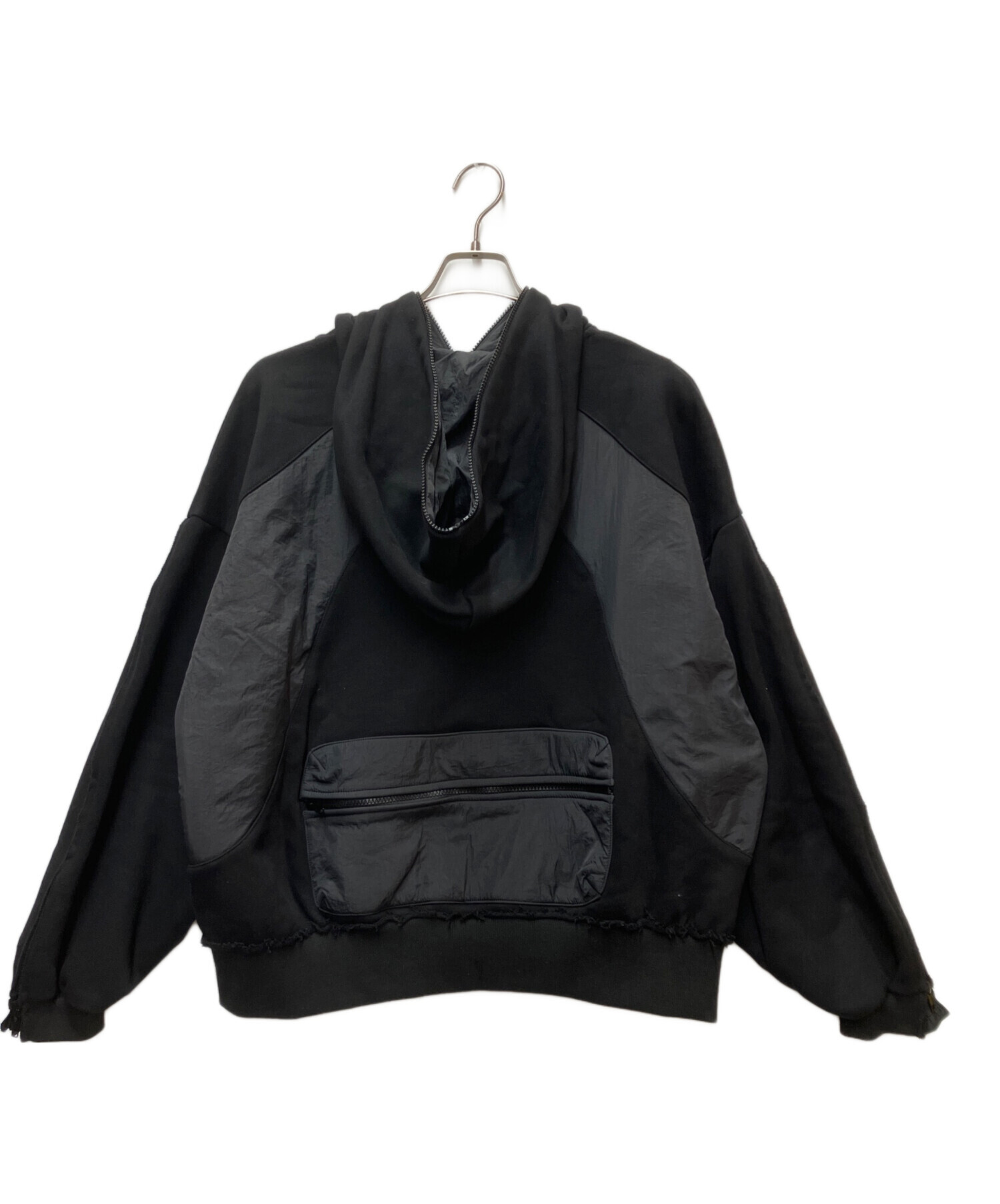 中古・古着通販】WHITELAND (ホワイトランド) ジップパーカー ブラック
