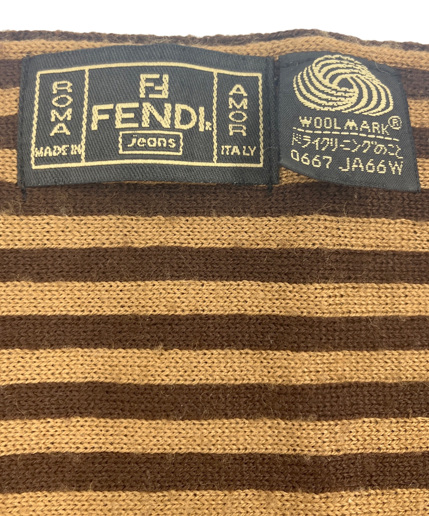 中古・古着通販】FENDI JEANS (フェンディ ジーンズ) ウールマフラー