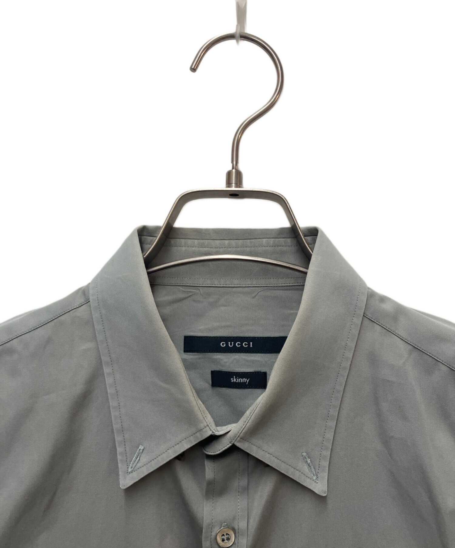 中古・古着通販】GUCCI (グッチ) 長袖シャツ グレー サイズ:41