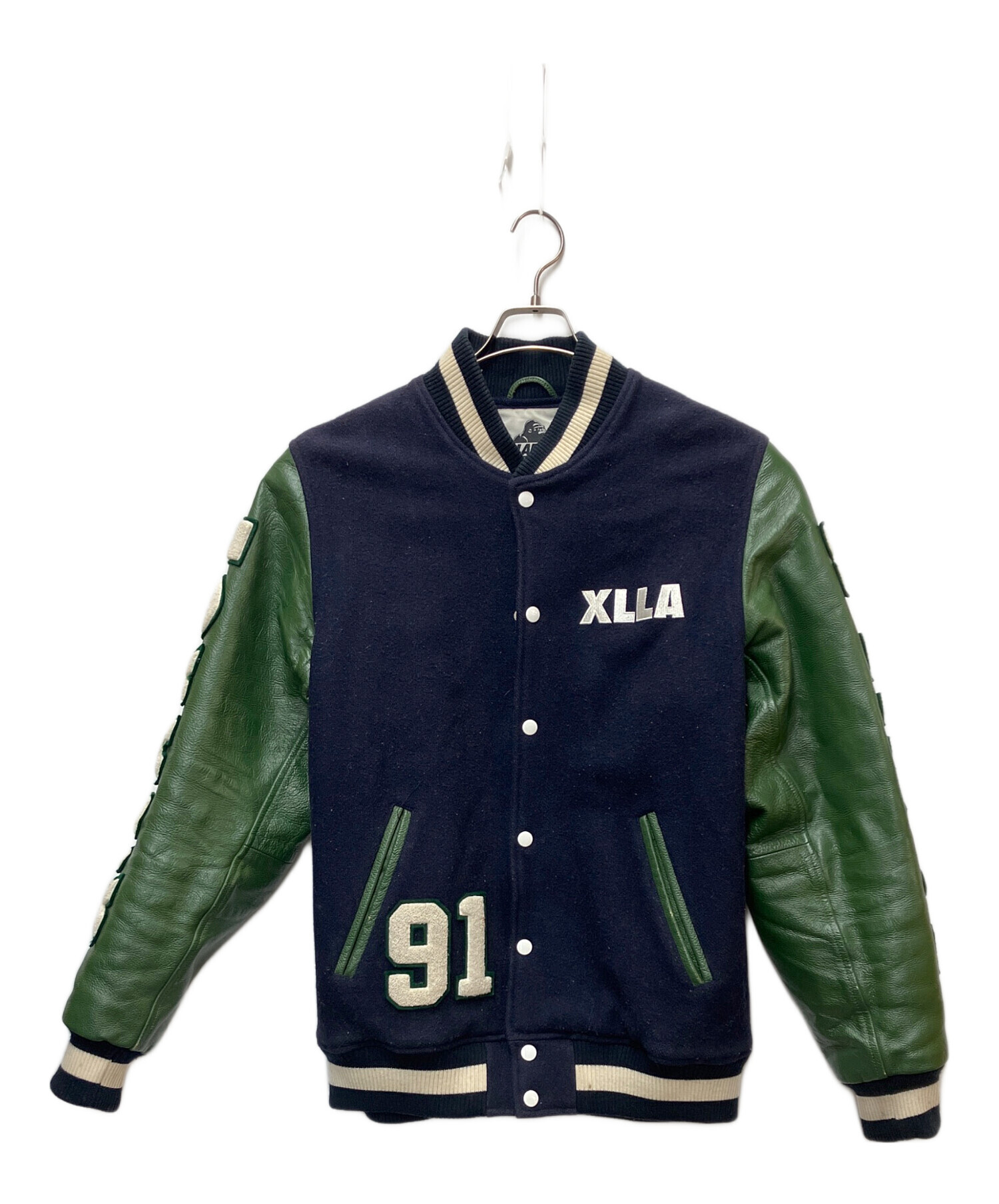 中古・古着通販】X-LARGE (エクストララージ) スタジャン ネイビー