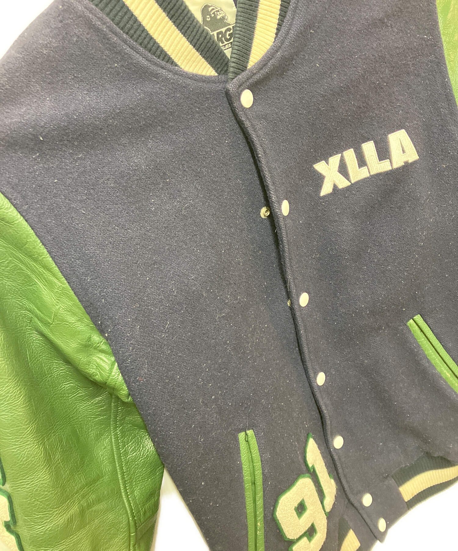 中古・古着通販】X-LARGE (エクストララージ) スタジャン ネイビー