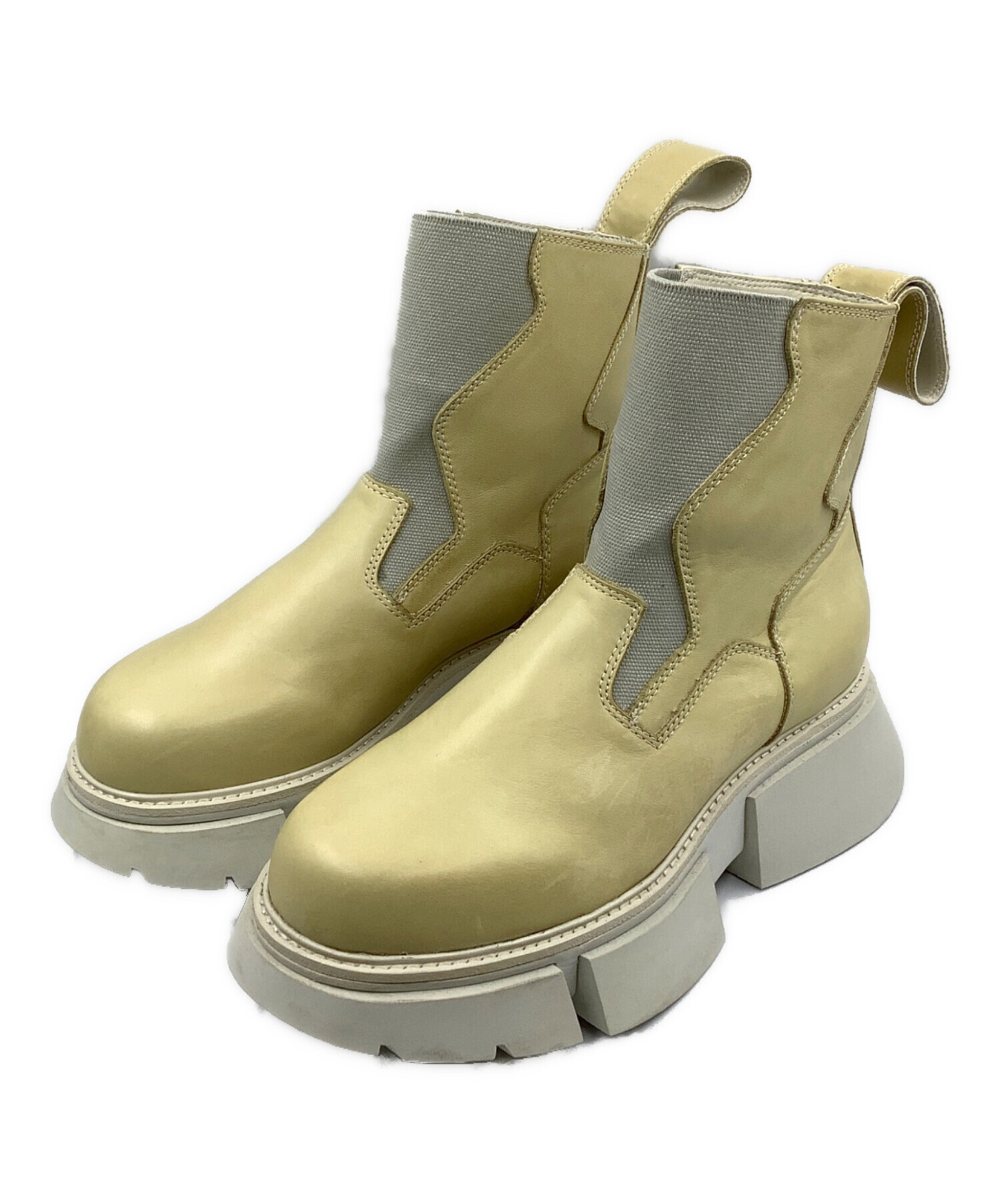 中古・古着通販】JULIUS (ユリウス) ブーツ アイボリー サイズ:SIZE 2