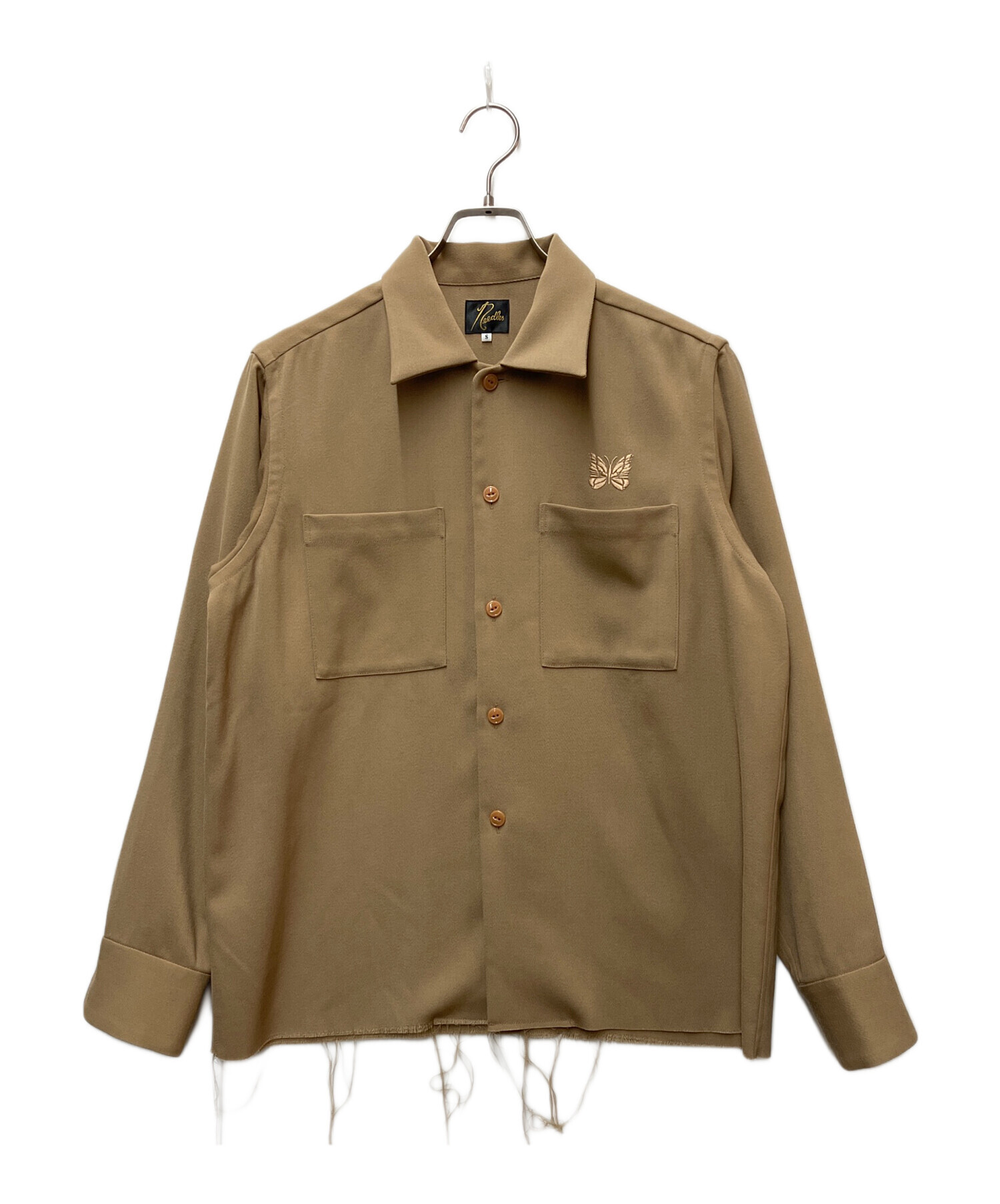 中古・古着通販】Needles (ニードルズ) 長袖シャツ カーキ サイズ:S
