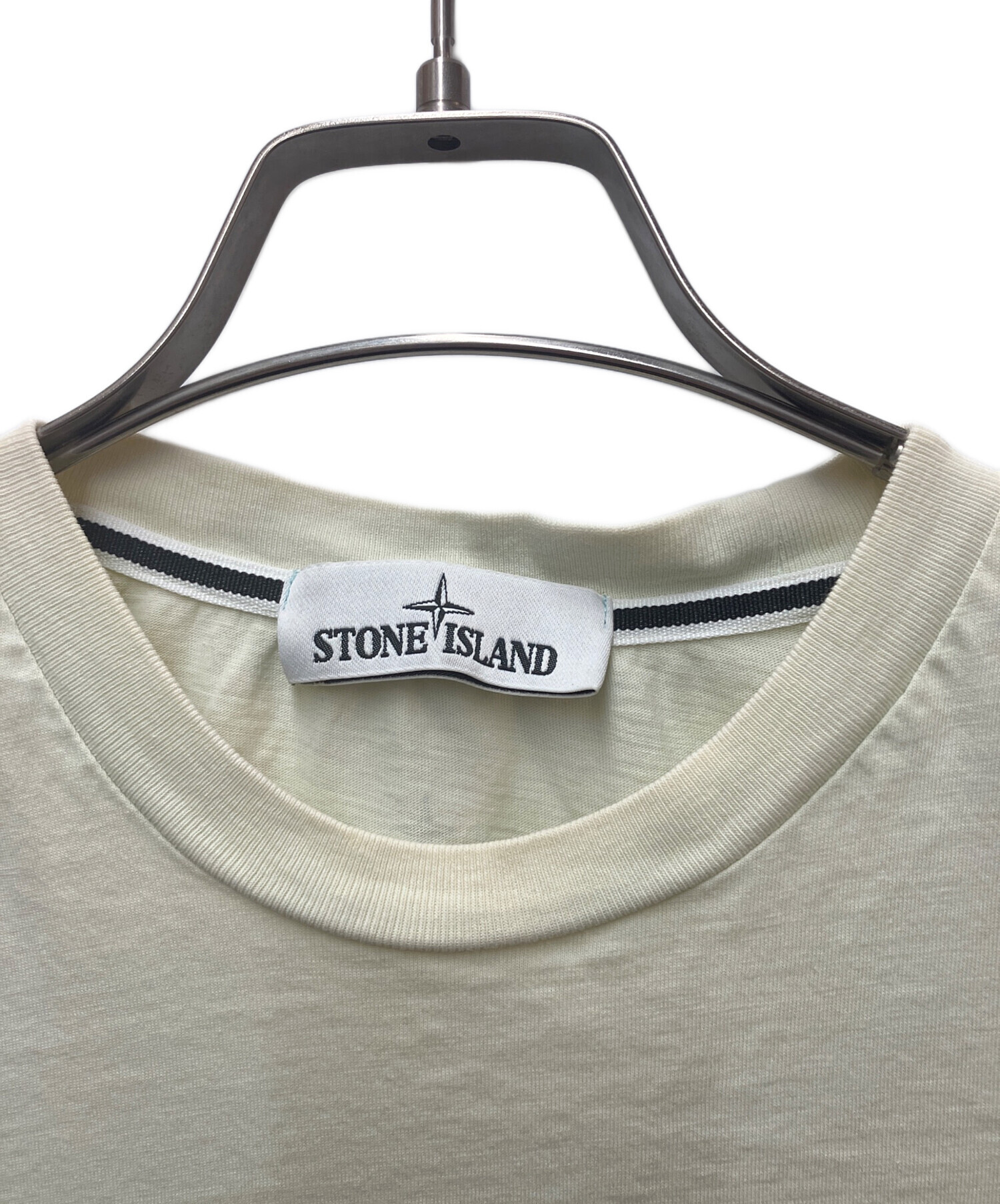 ストーンアイランド　ヴィンテージ　90s サイズS アイボリー 中古・古着通販】STONE ISLAND (ストーンアイランド) Tシャツ
