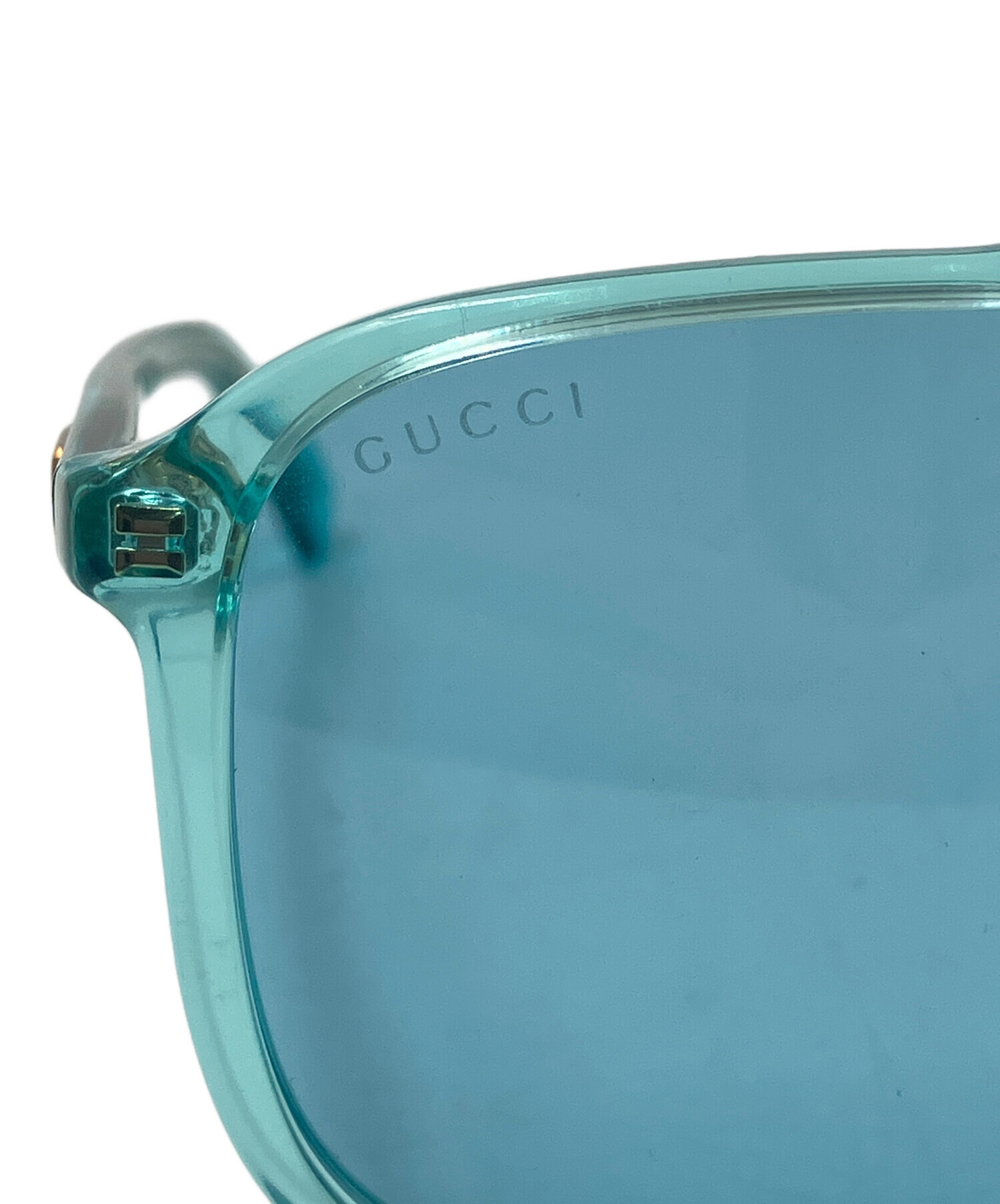 【極美品】 未使用級 GUCCI ブルーレンズ サングラス 007 53□20 中古・古着通販】GUCCI (グッチ) サングラス スカイブルー｜ブランド