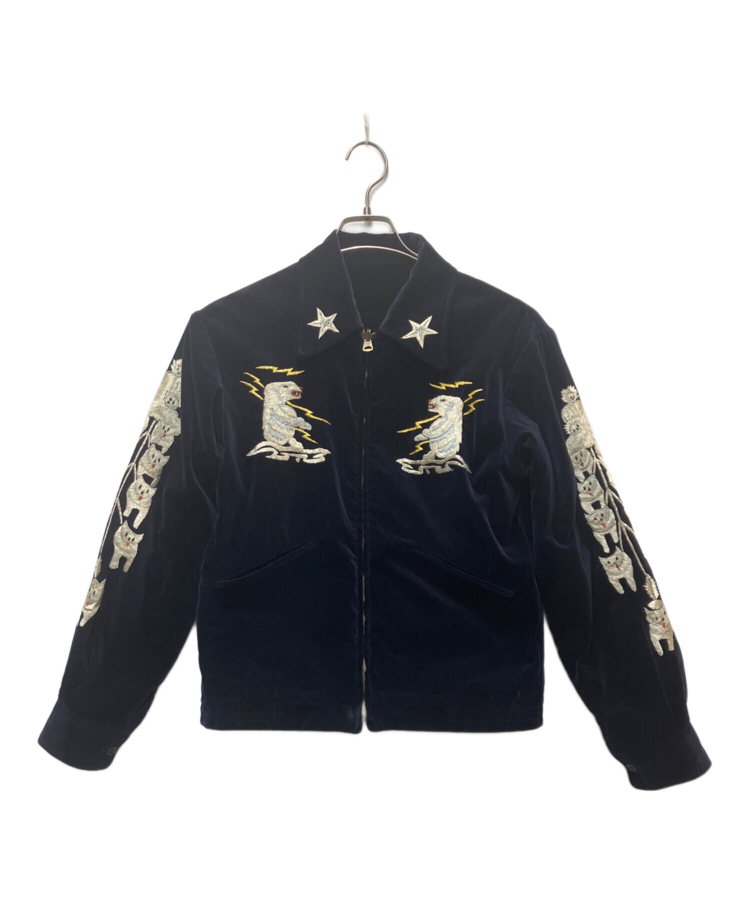 中古・古着通販】WAREHOUSE (ウエアハウス) スカジャン ブラック