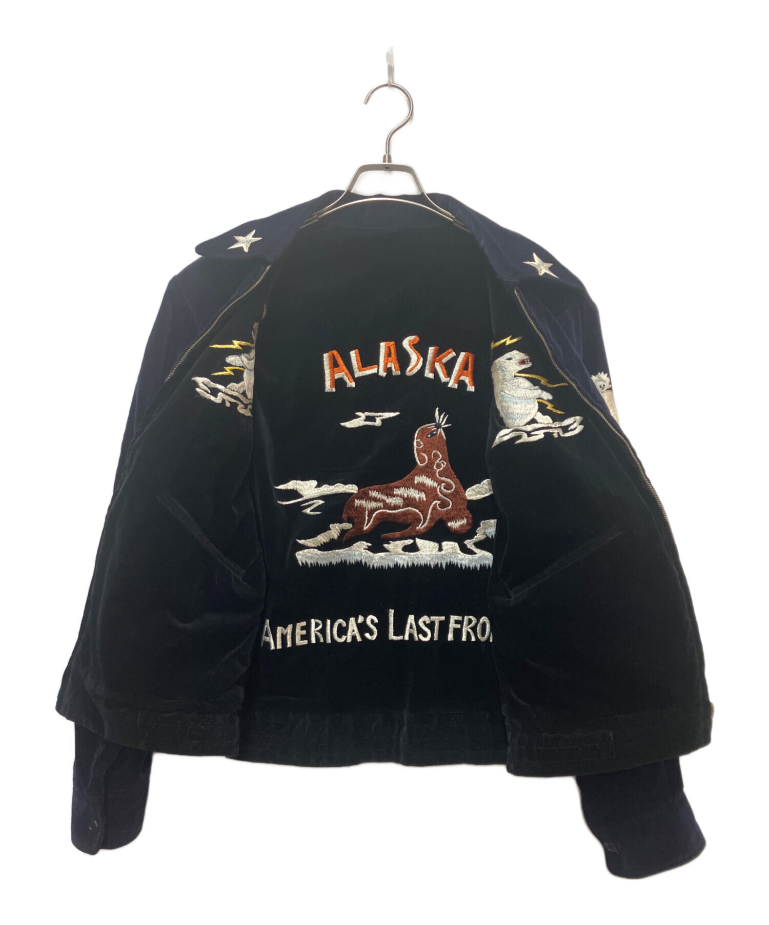 中古・古着通販】WAREHOUSE (ウエアハウス) スカジャン ブラック
