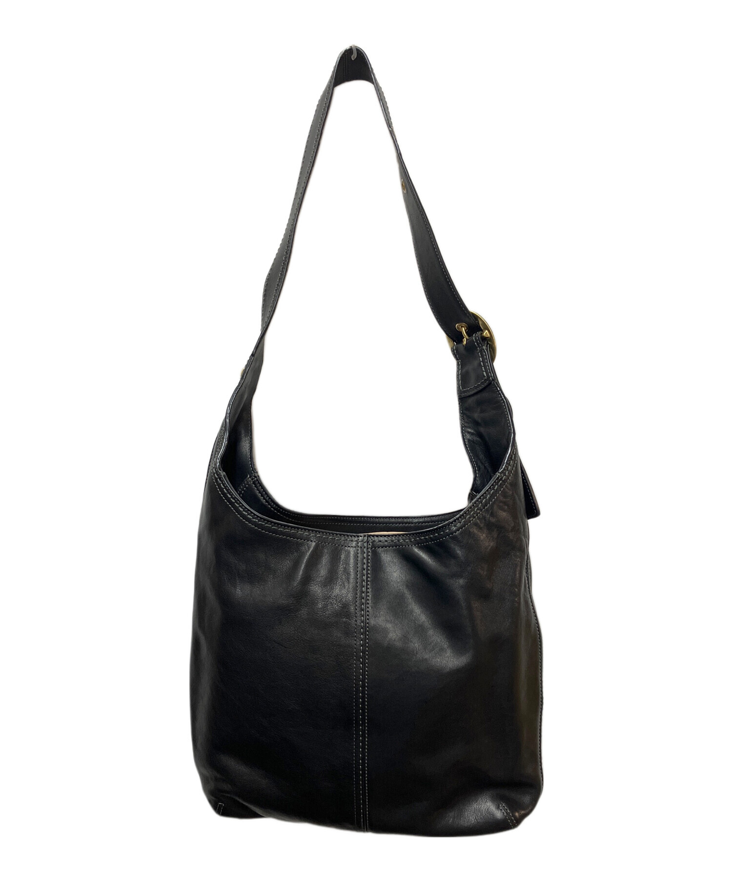 中古・古着通販】COACH (コーチ) ワンショルダーバッグ ブラック