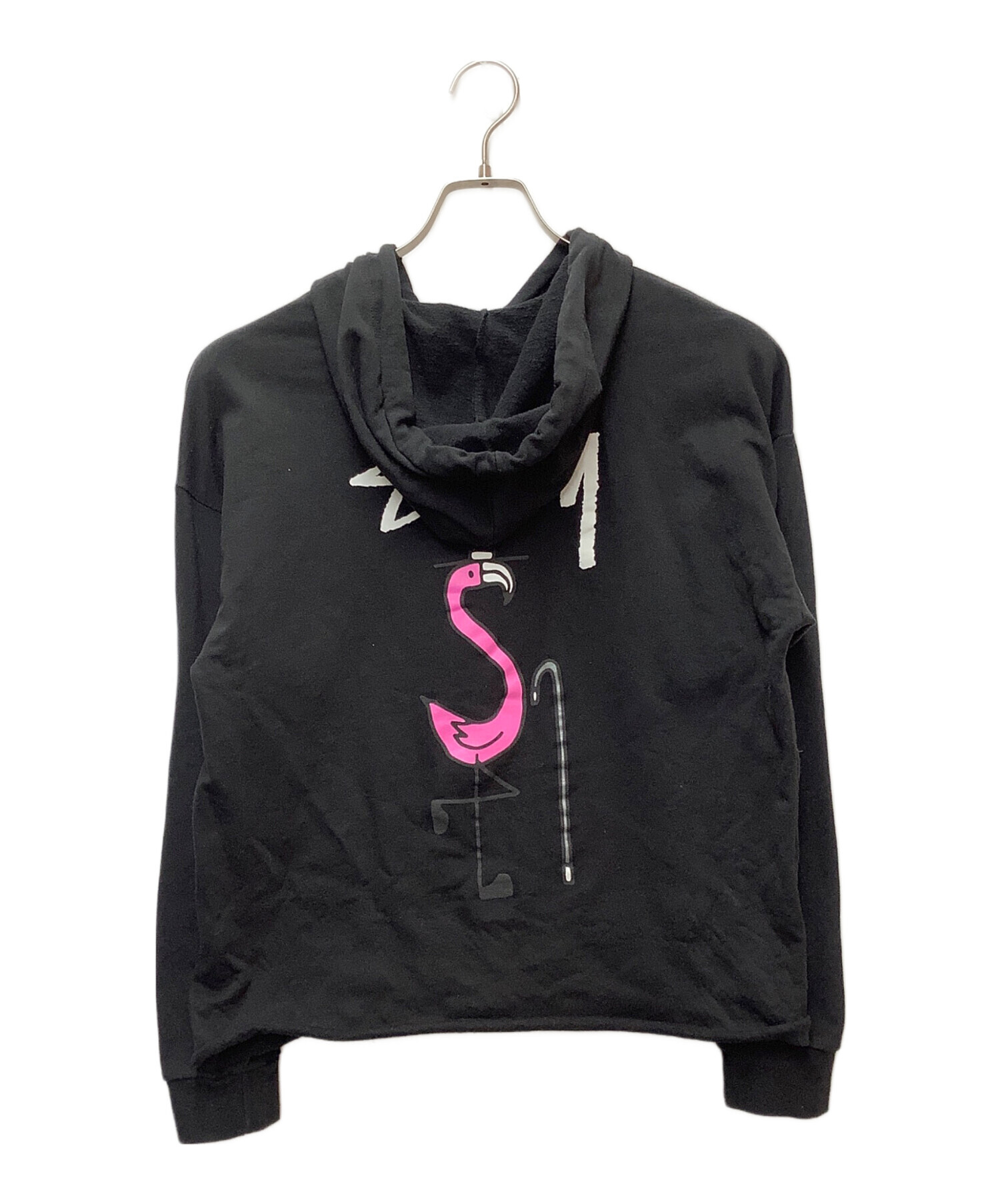 中古・古着通販】stussy (ステューシー) パーカー ブラック サイズ 