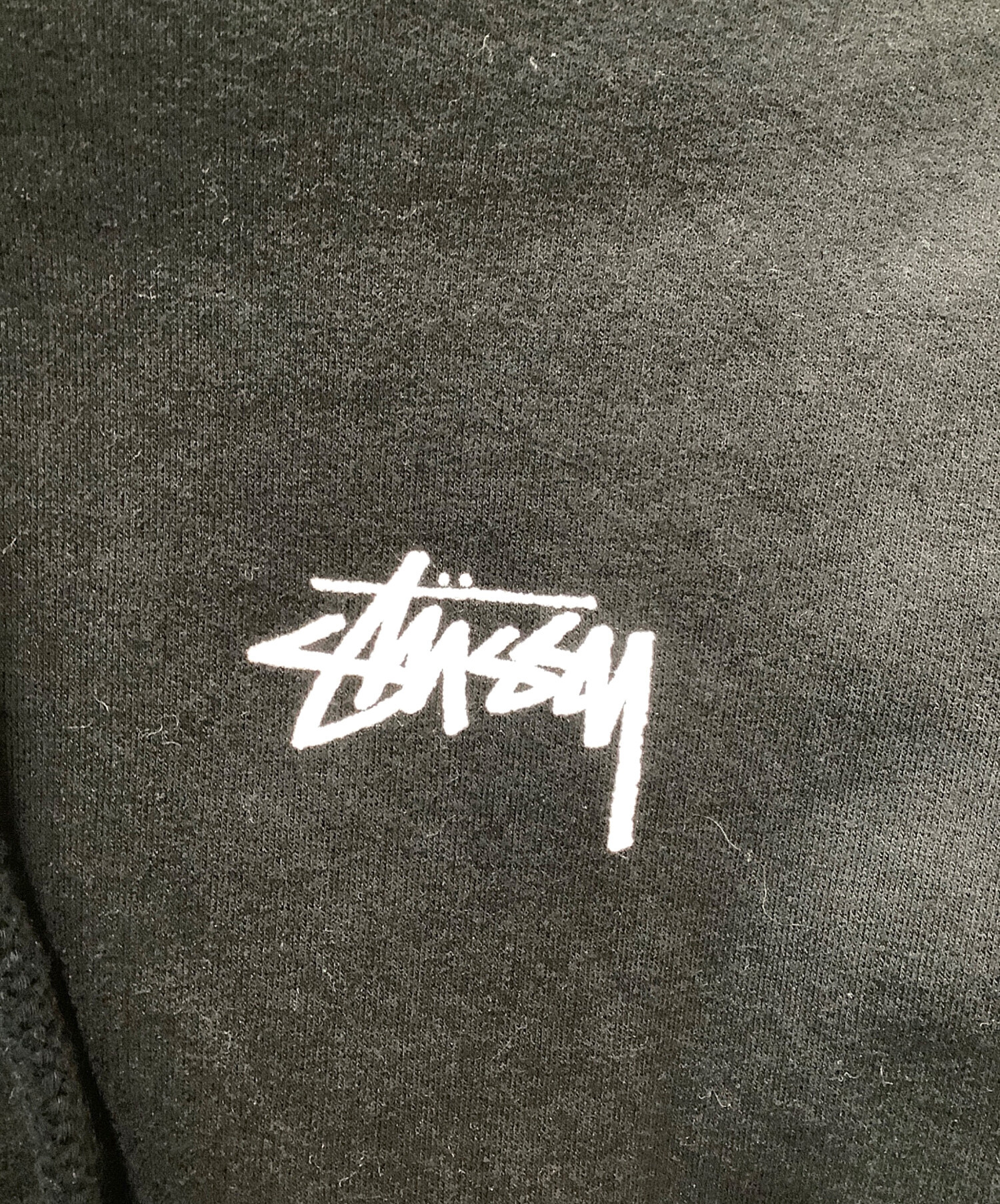中古・古着通販】stussy (ステューシー) パーカー ブラック サイズ 