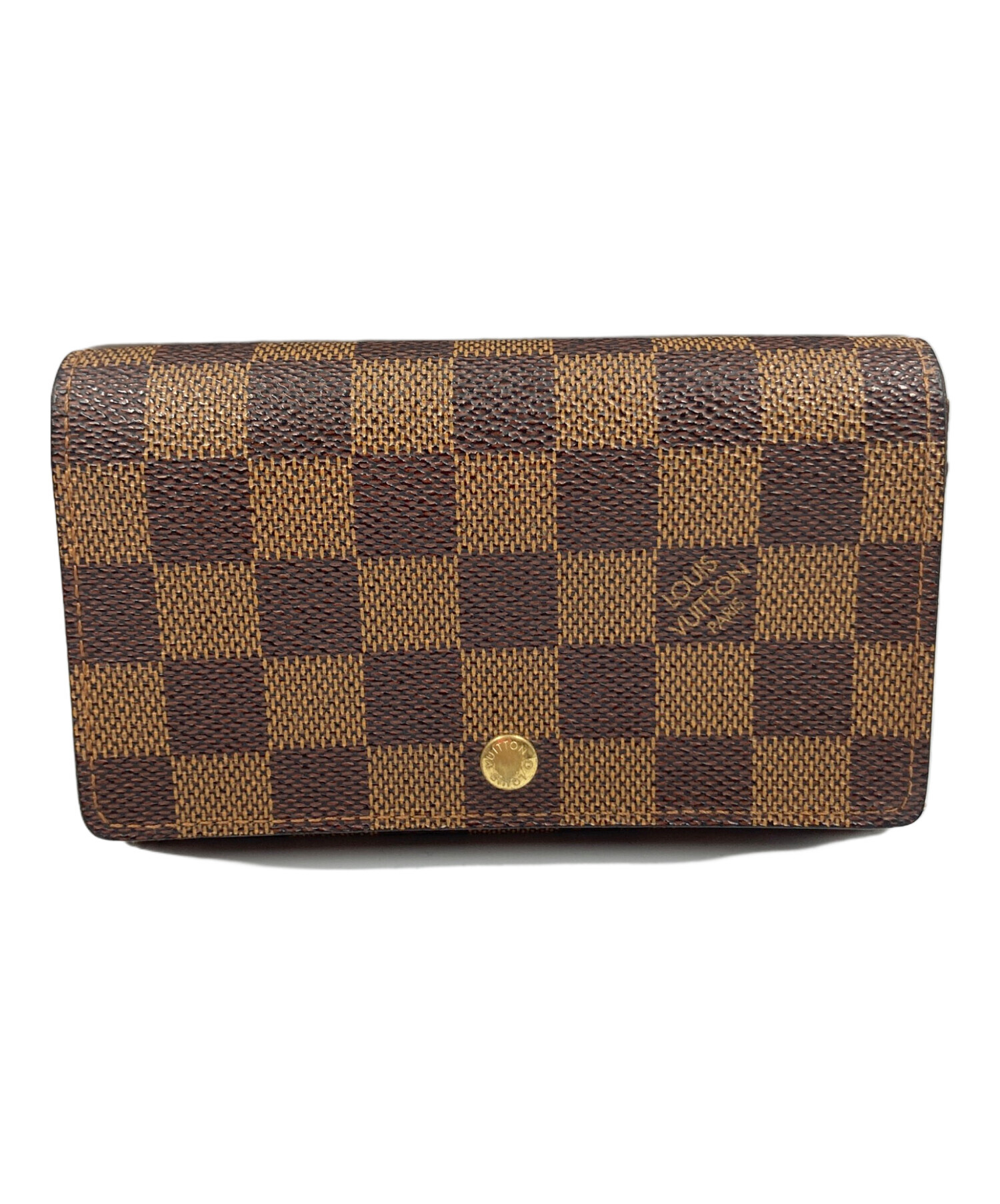 ウッドストック♪ヴィトン ダミエアズール ポルトモネトレゾール 中古・古着通販】LOUIS VUITTON (ルイ ヴィトン) ダミエ ポルトモネ