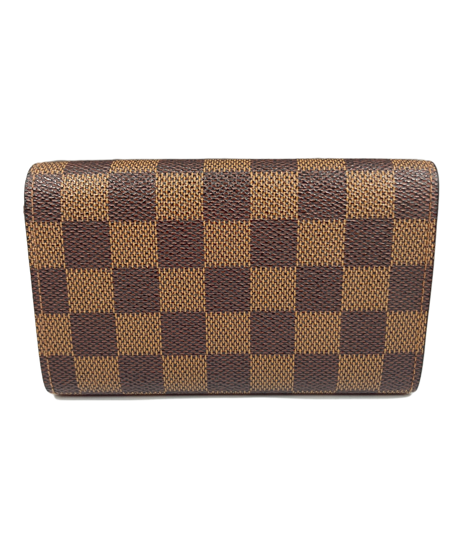 LOUIS VUITTON ルイヴィトン ダミエ ポルトモネ ビエ トレゾール 中古・古着通販】LOUIS VUITTON (ルイ ヴィトン) ダミエ ポルトモネ