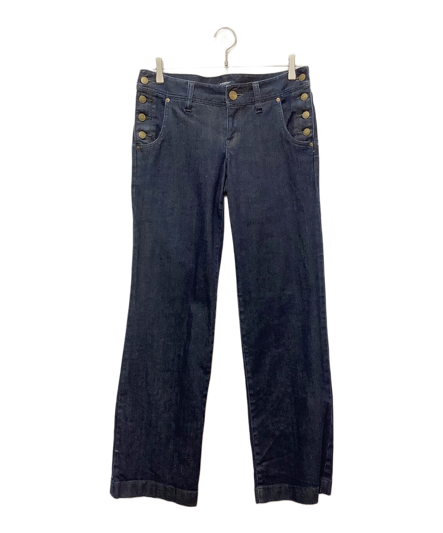 中古・古着通販】BURBERRY (バーバリー) デニムパンツ ネイビー サイズ
