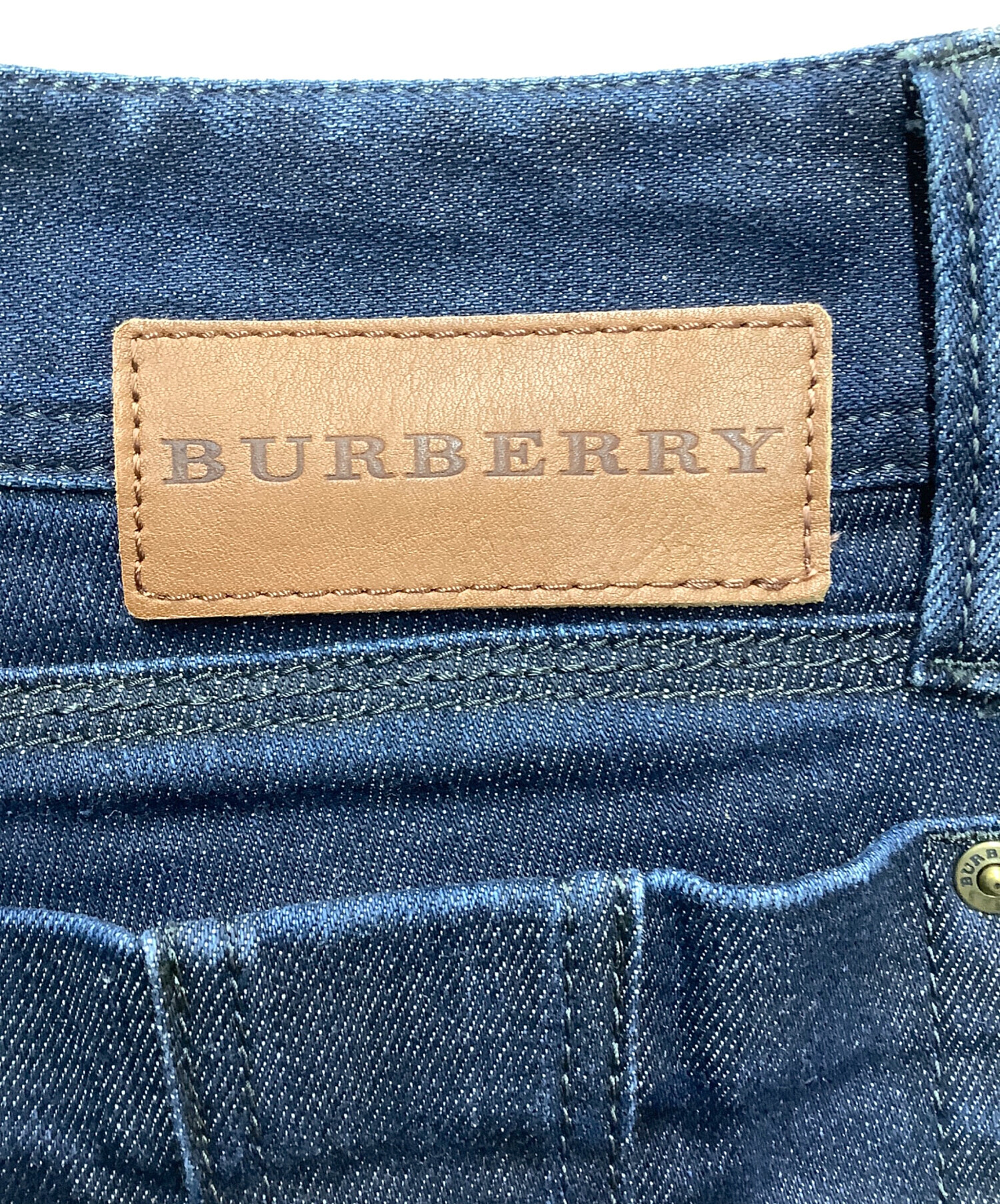 中古・古着通販】BURBERRY (バーバリー) デニムパンツ ネイビー サイズ