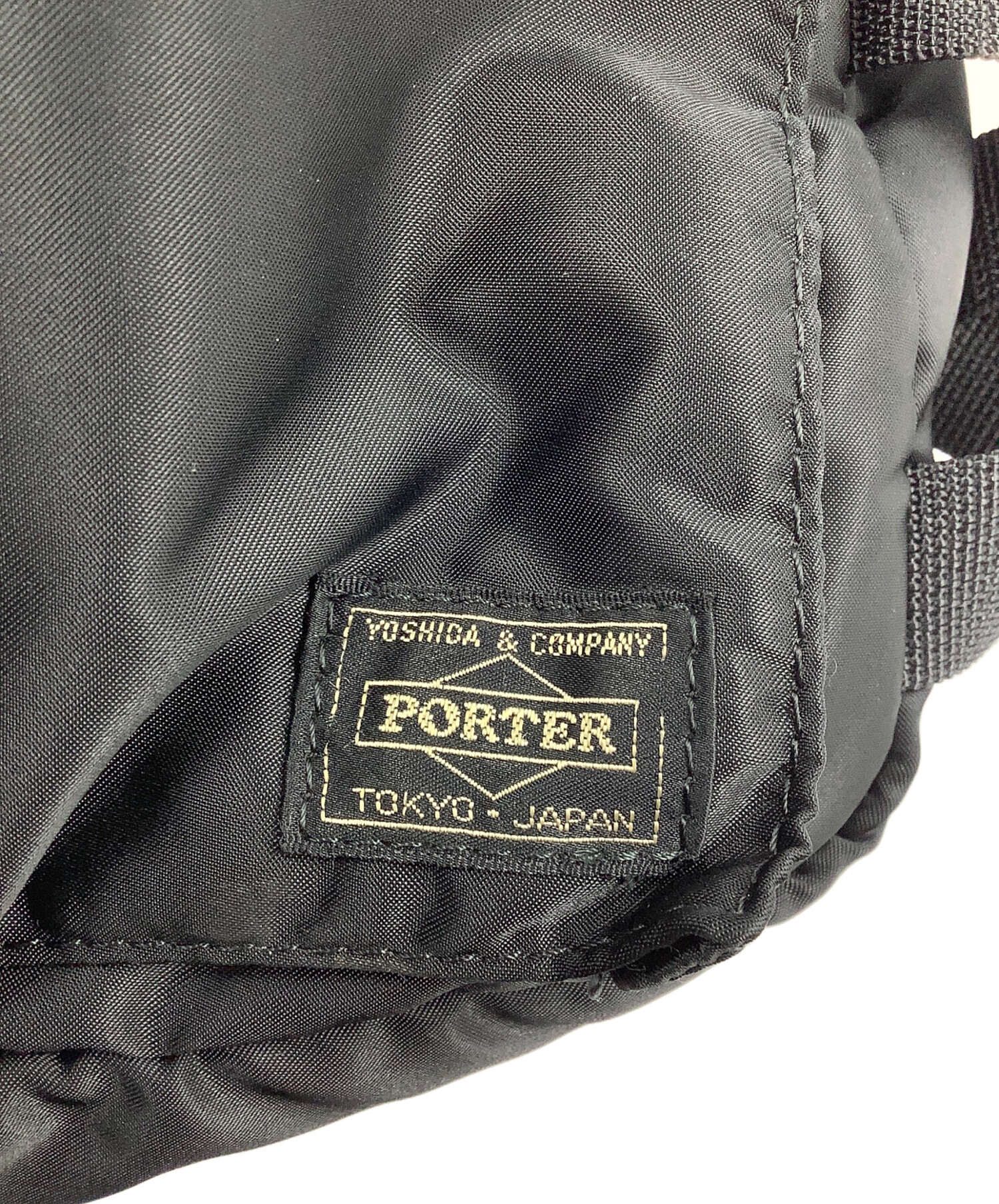 中古・古着通販】PORTER (ポーター) ウエストバッグ ブラック 