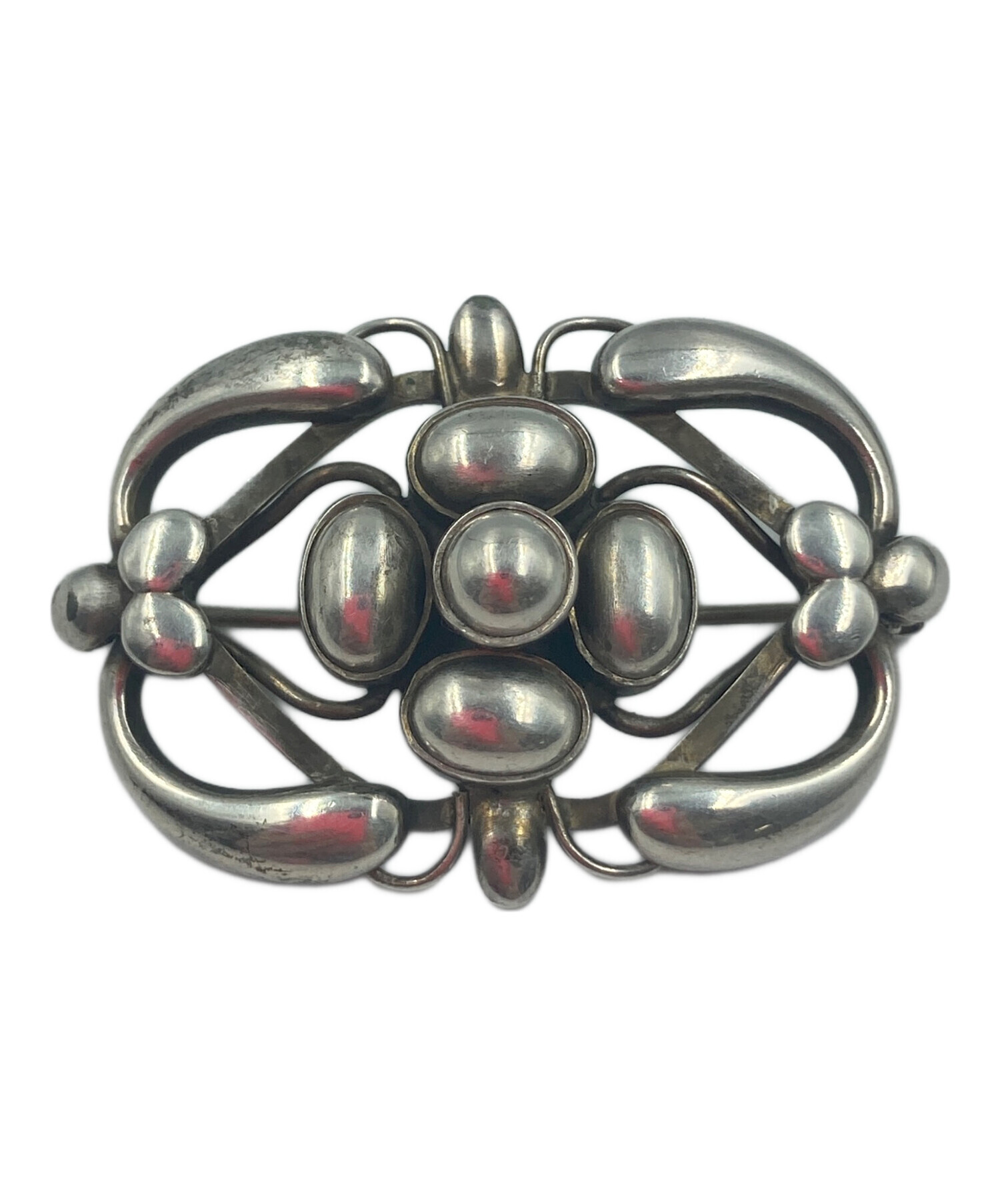 ジョージジェンセン　シルバー　ブローチ 中古・古着通販】Georg Jensen (ジョージジェンセン) シルバーブローチ