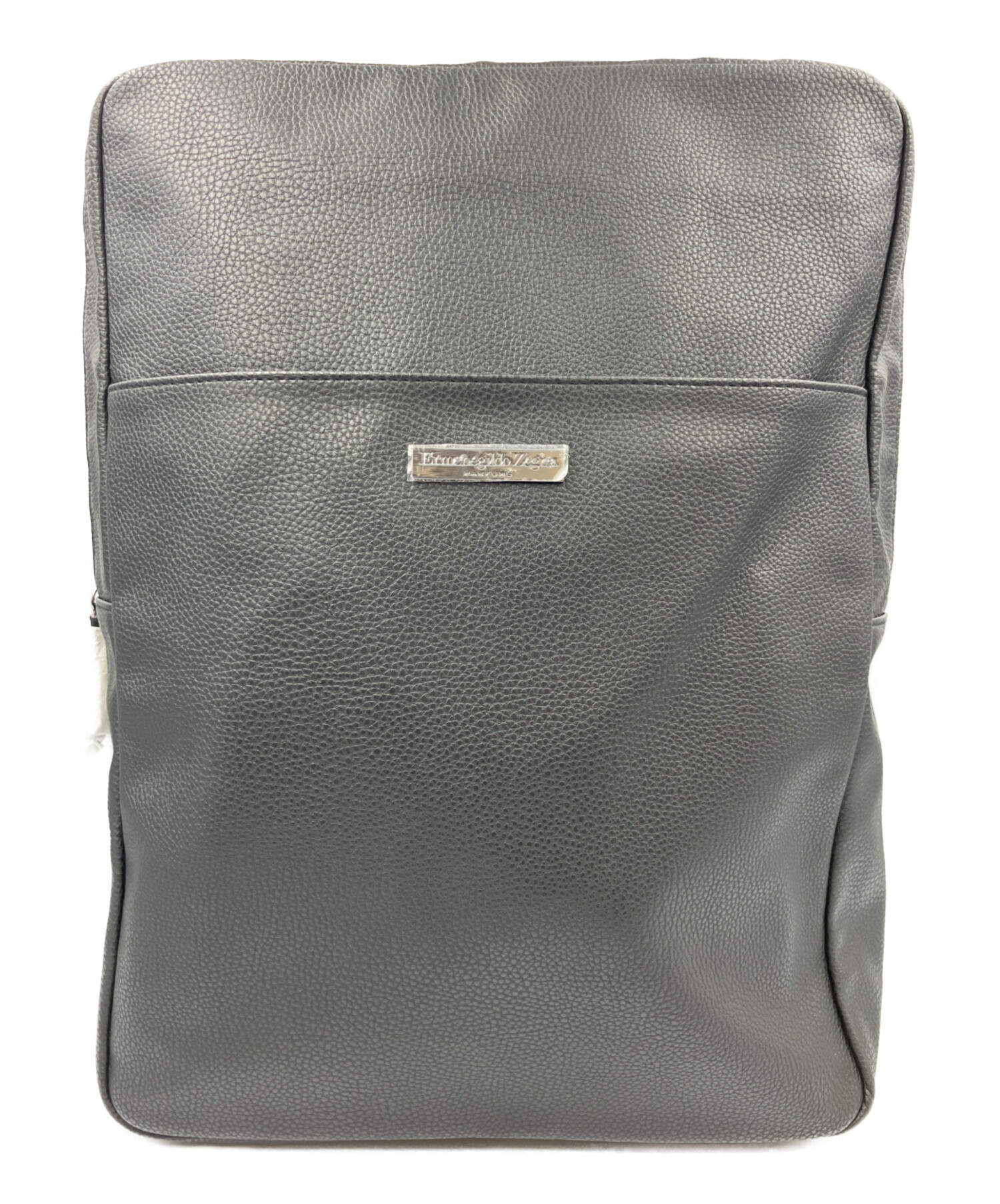 ✨超希少未使用品✨Ermenegildo Zegna スクエアリュック　ブラック 中古・古着通販】ERMENEGILDO ZEGNA (エルメネジルド・ゼニア