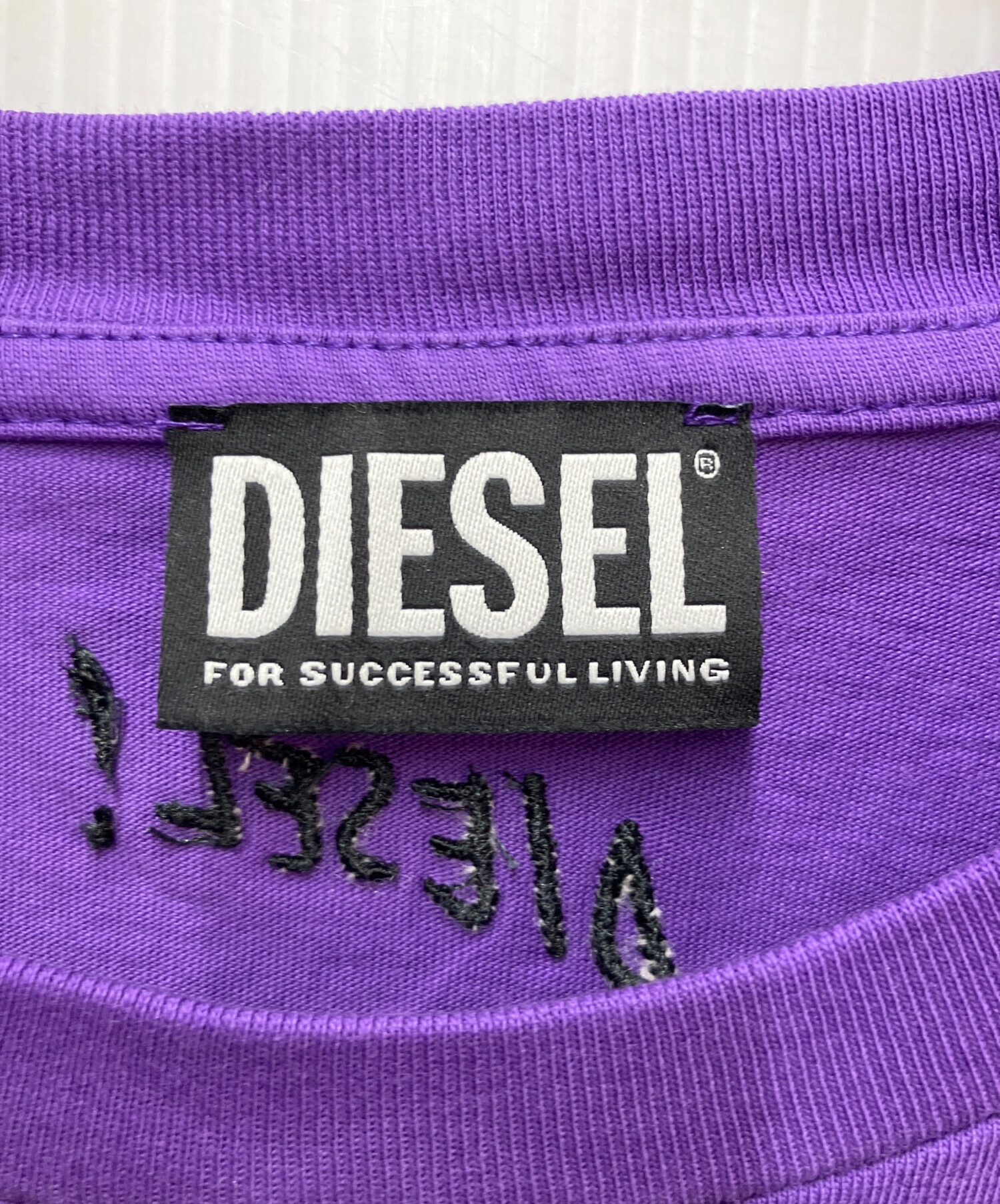 中古・古着通販】DIESEL (ディーゼル) 半袖カットソー パープル サイズ 