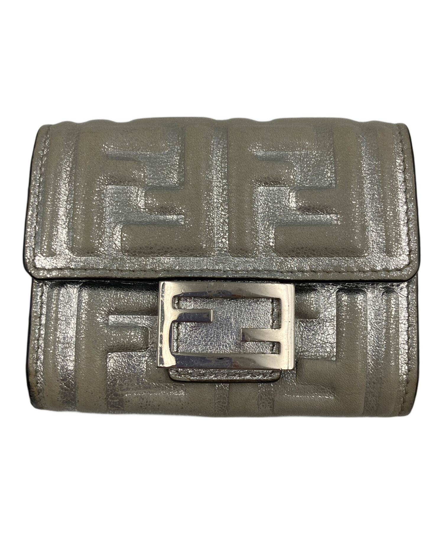 新品未使用 FENDI ケース カードケース 中古・古着通販】FENDI (フェンディ) カードケース シルバー｜ブランド