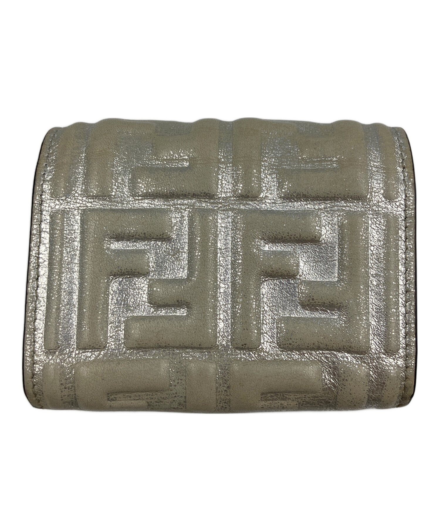 【レア】FENDIのヴィンテージレザーケース 中古・古着通販】FENDI (フェンディ) カードケース シルバー｜ブランド