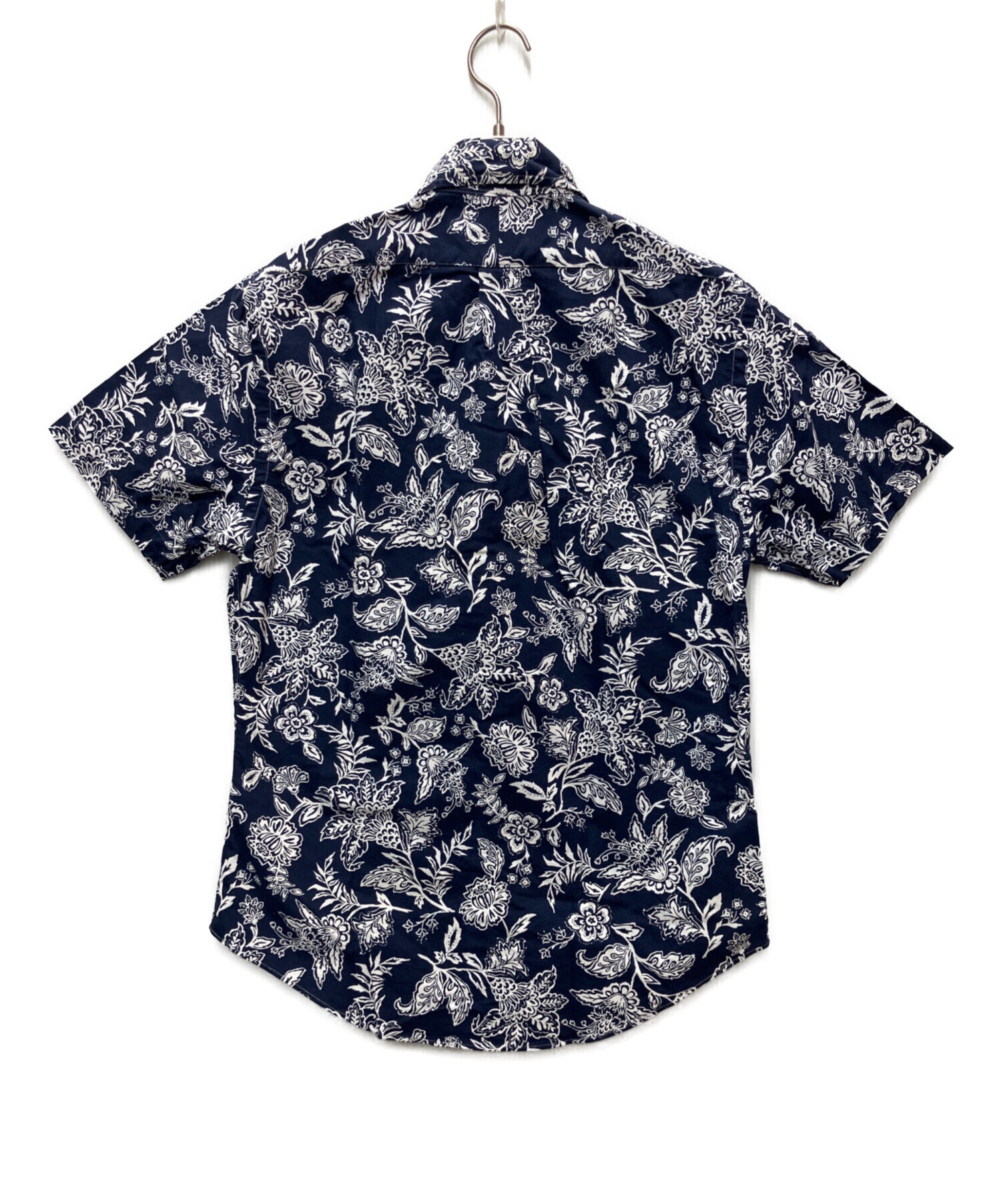 中古・古着通販】RALPH LAUREN (ラルフローレン) 半袖シャツ ネイビー 