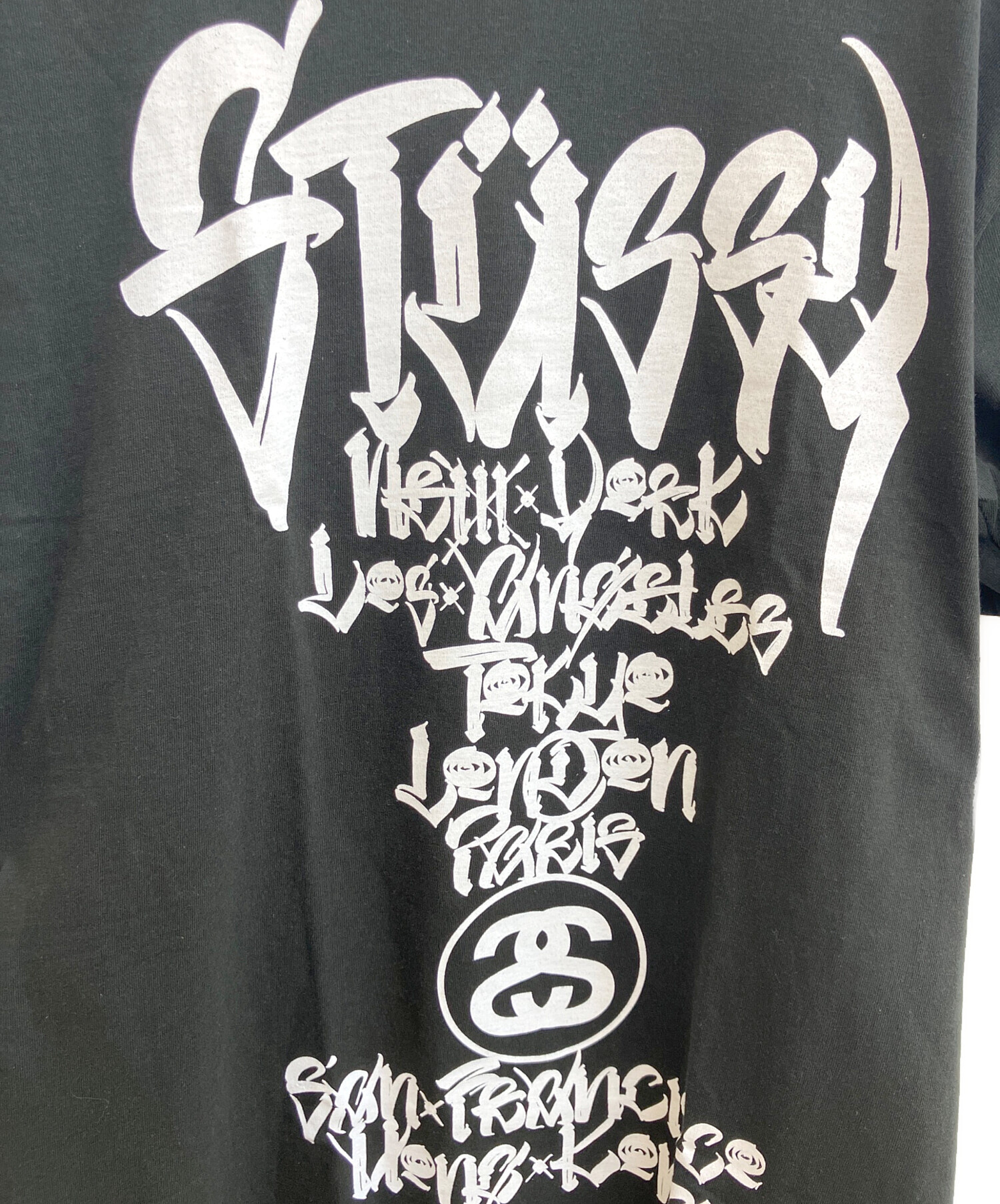 中古・古着通販】stussy (ステューシー) プリントTシャツ ブラック