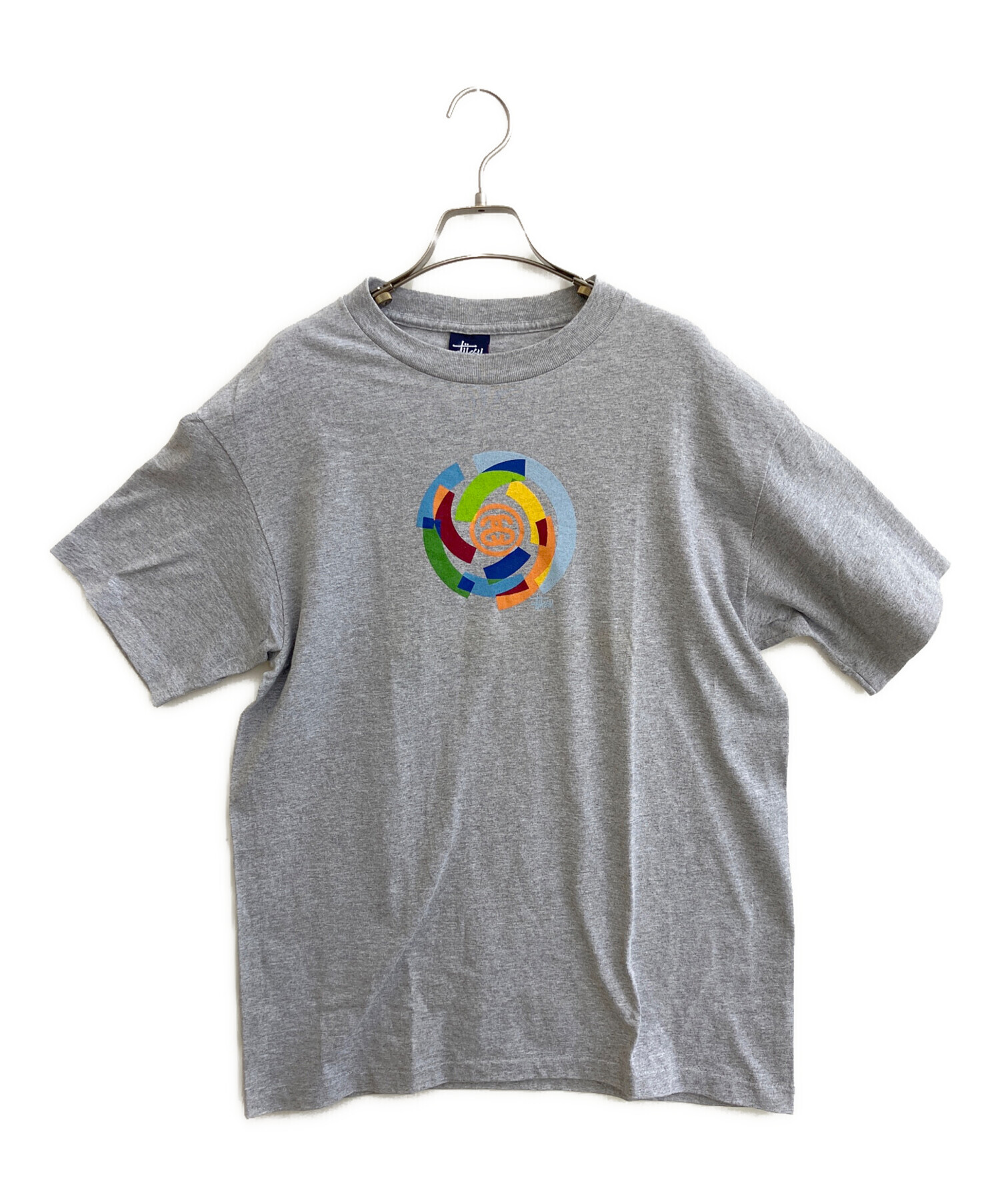 中古・古着通販】stussy (ステューシー) プリントTシャツ グレー