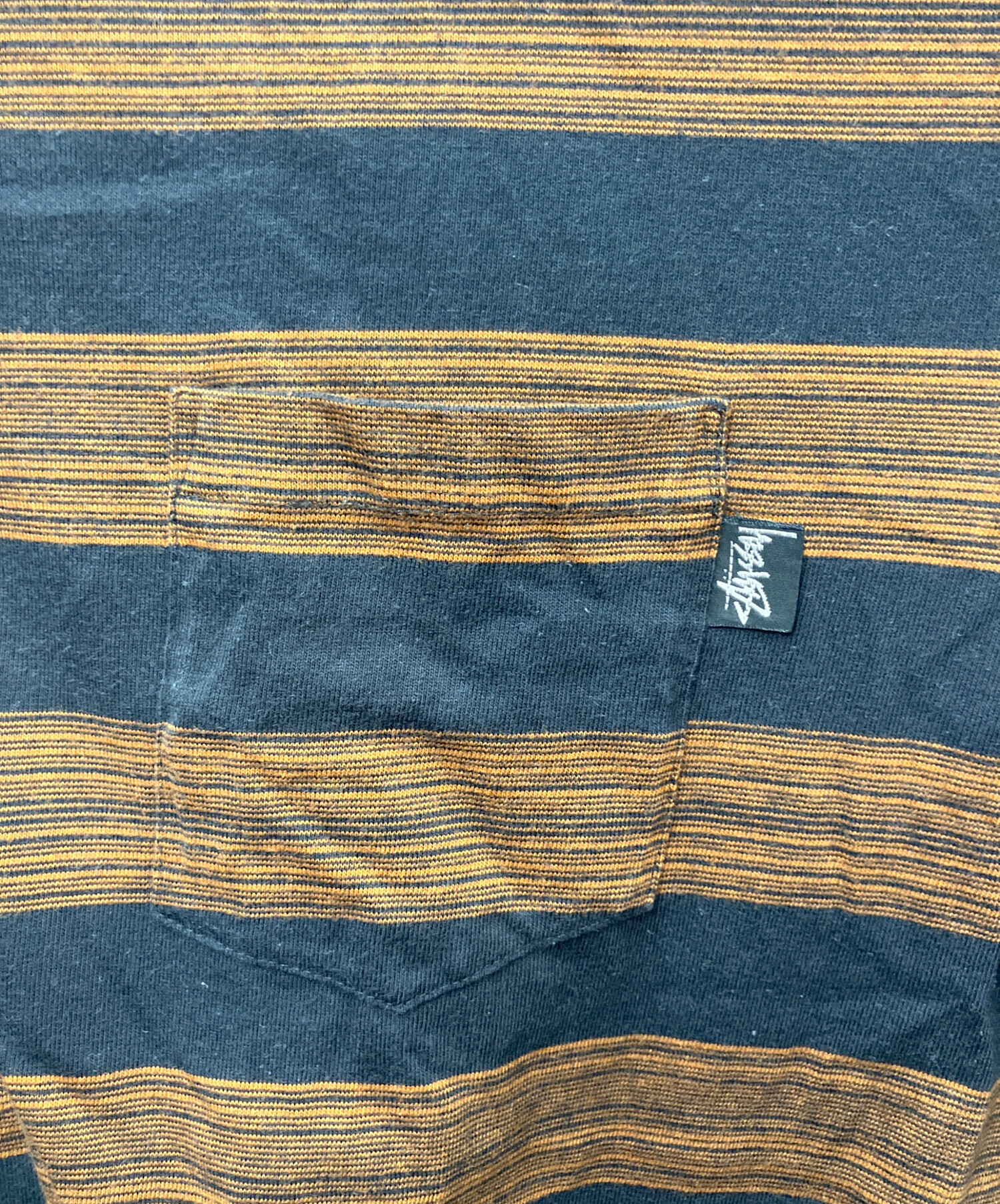 中古・古着通販】stussy (ステューシー) ボーダーTシャツ ブラック
