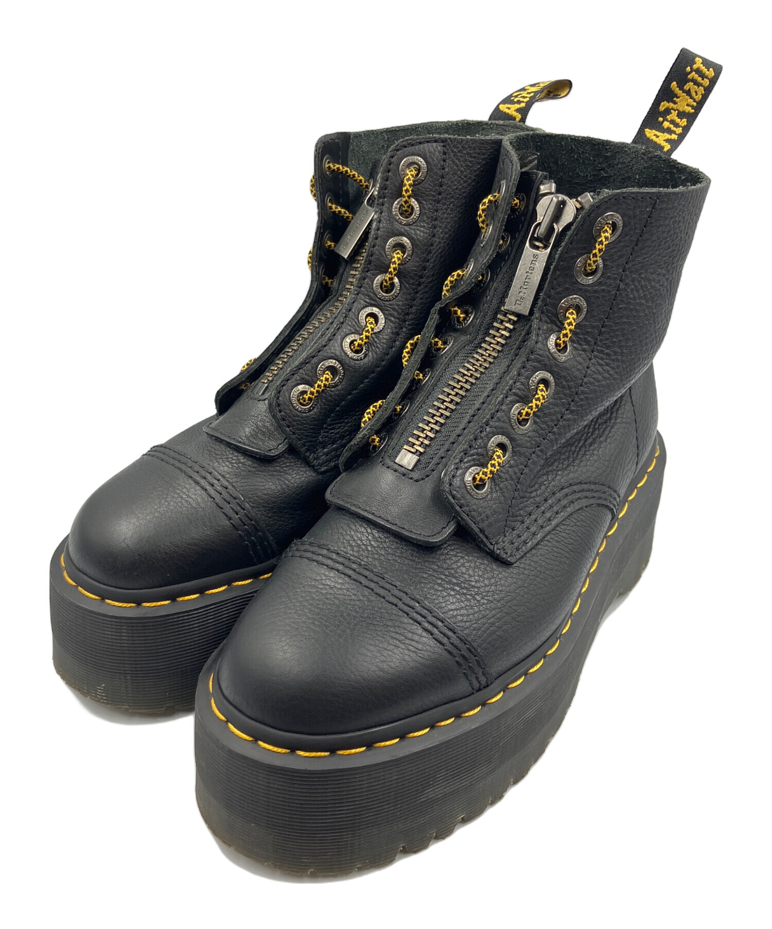 【希少】Dr. Martens ブーツ メタルプレート ジップ　レザー 中古・古着通販】Dr.Martens (ドクターマーチン) センタージップブーツ
