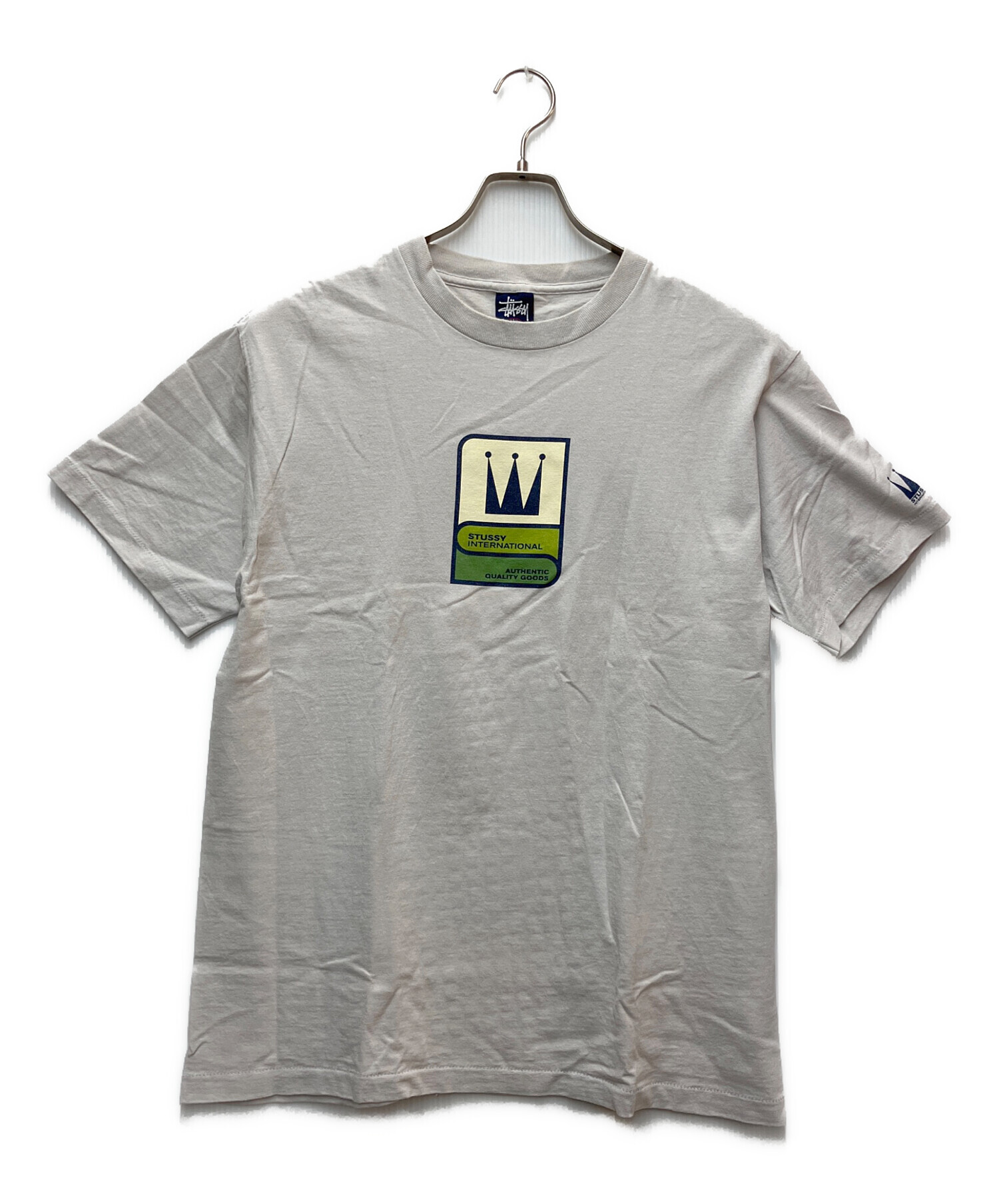 中古・古着通販】stussy (ステューシー) プリントTシャツ グレー