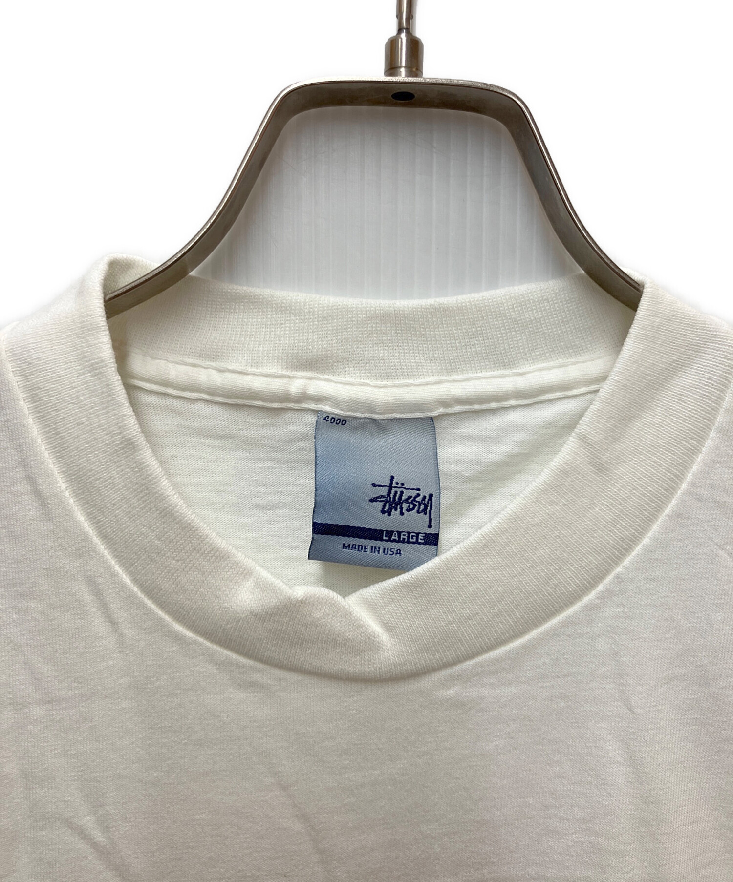 中古・古着通販】stussy (ステューシー) プリントTシャツ ホワイト