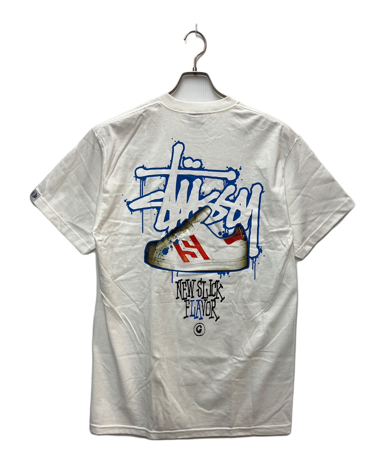 【即完】Stussy ホワイト Tシャツ バックプリント 中古・古着通販】stussy (ステューシー) プリントTシャツ ホワイト