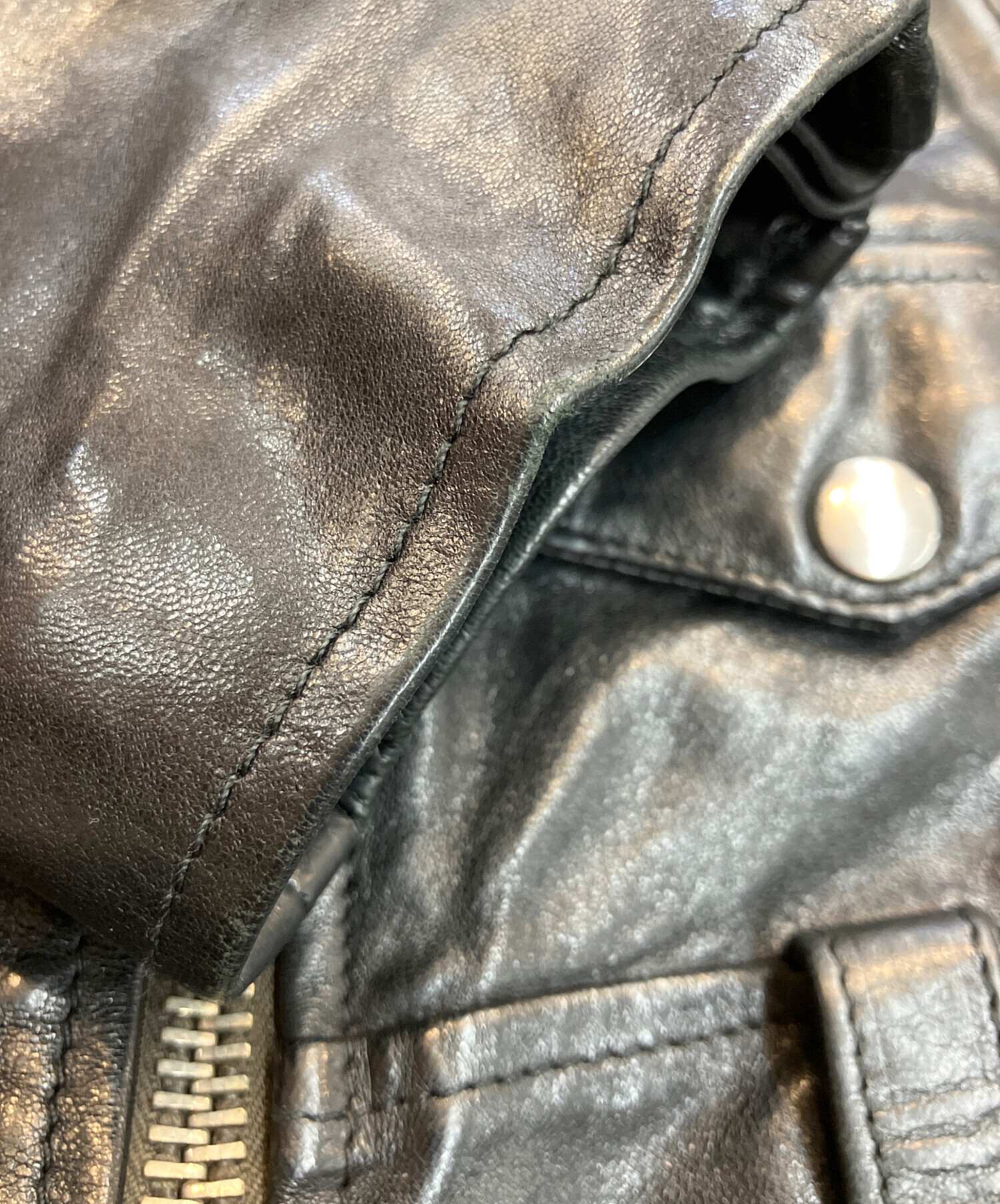 中古・古着通販】GOLDEN GOOSE (ゴールデングース) シープレザー