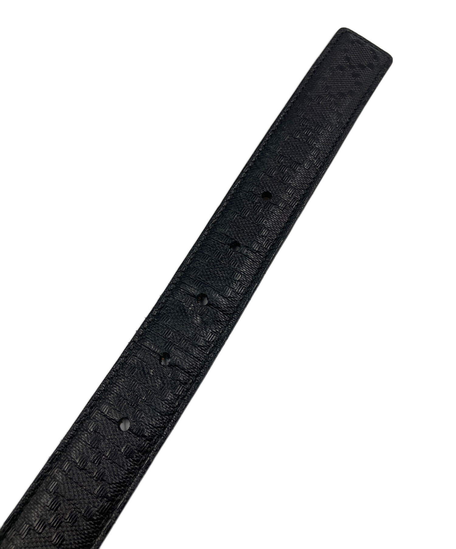 中古・古着通販】GUCCI (グッチ) レザーベルト ブラック サイズ:85・34