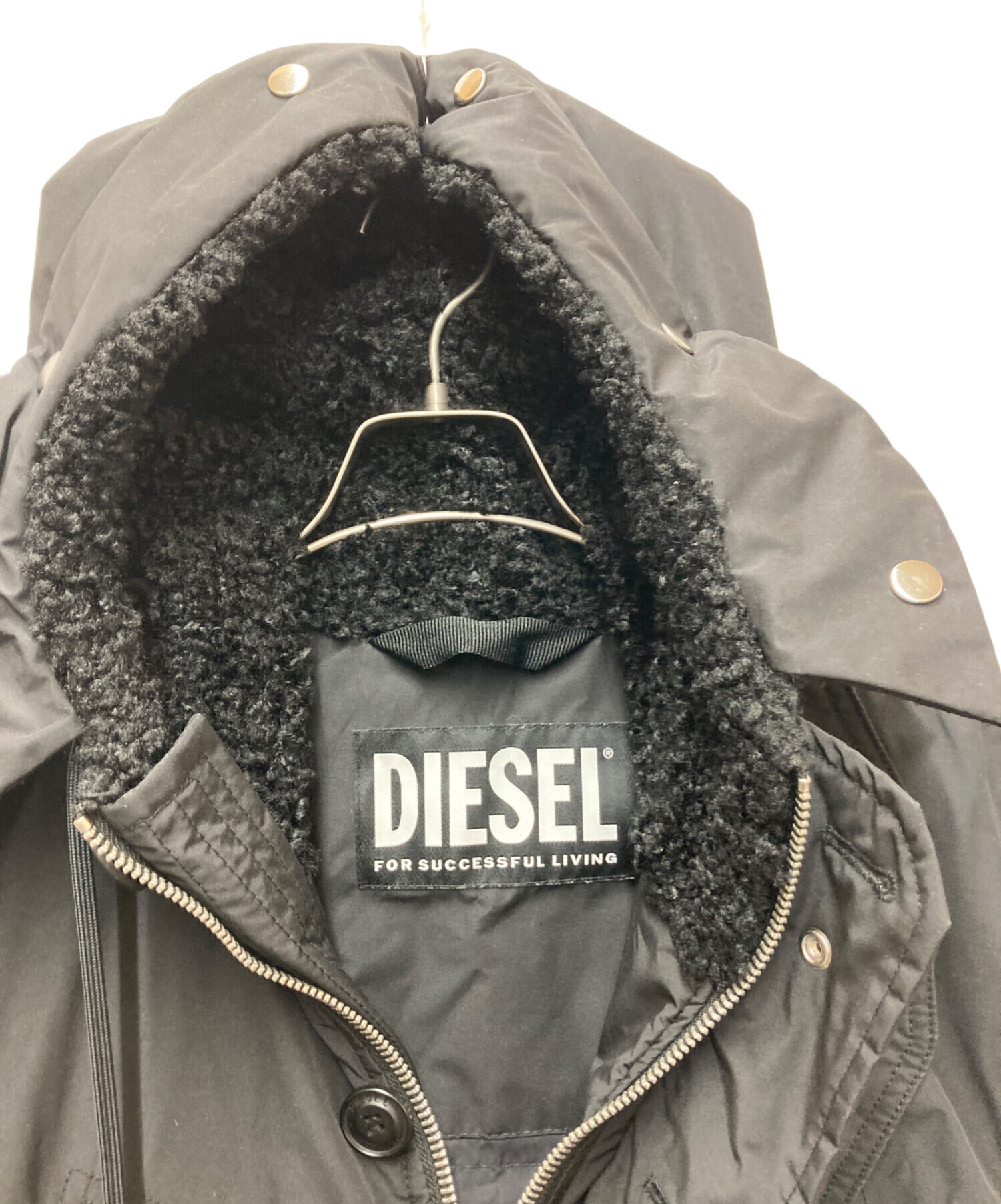 中古・古着通販】DIESEL (ディーゼル) ダウンジャケット ブラック