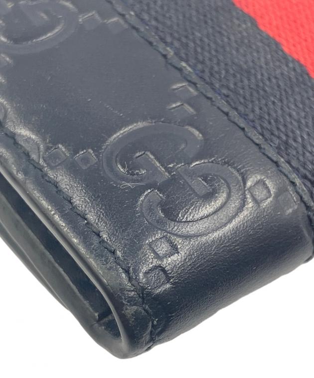 中古・古着通販】GUCCI (グッチ) グッチシマ6連キーケース シェリー