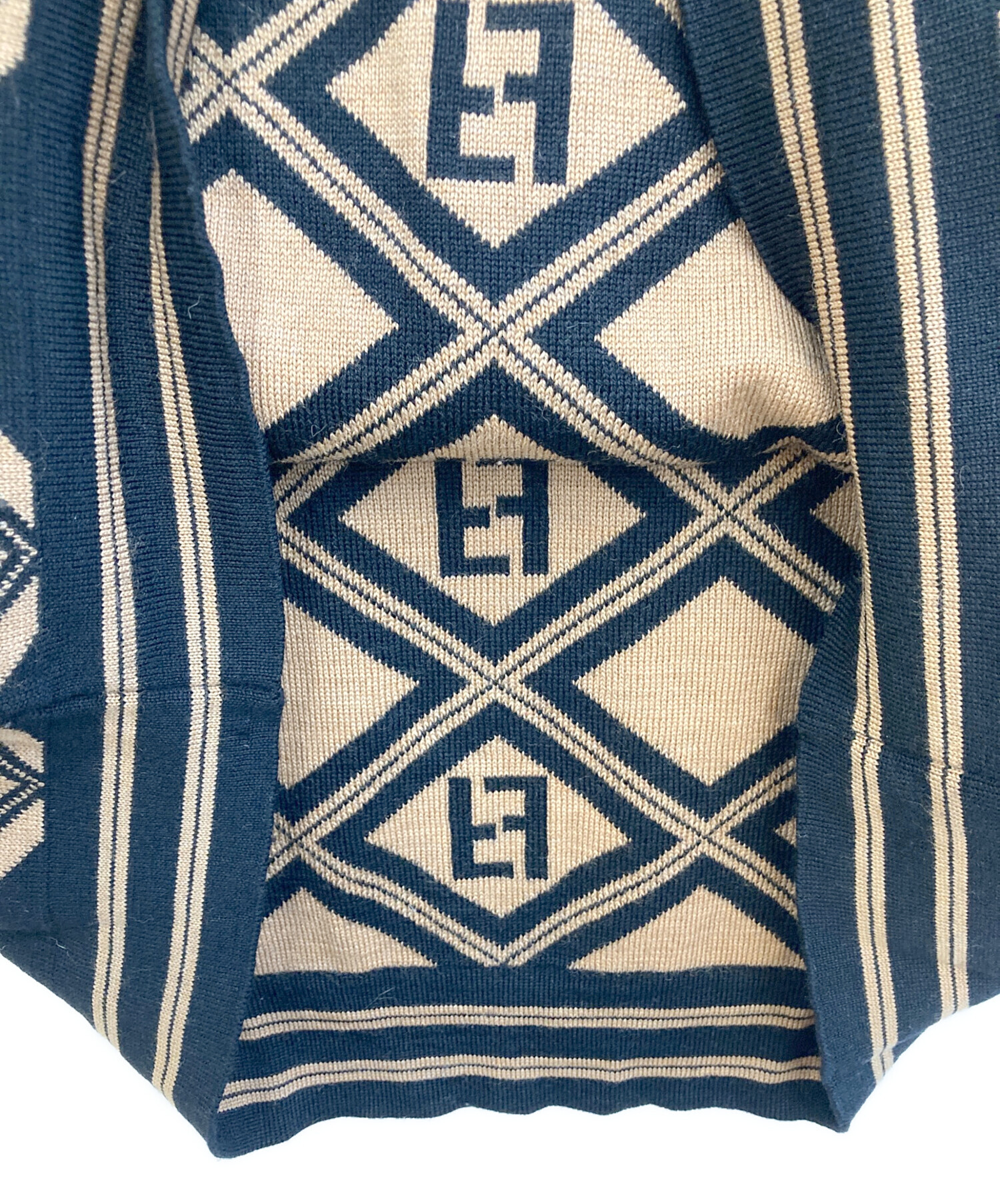 中古・古着通販】FENDI (フェンディ) 総柄タートルネックニット