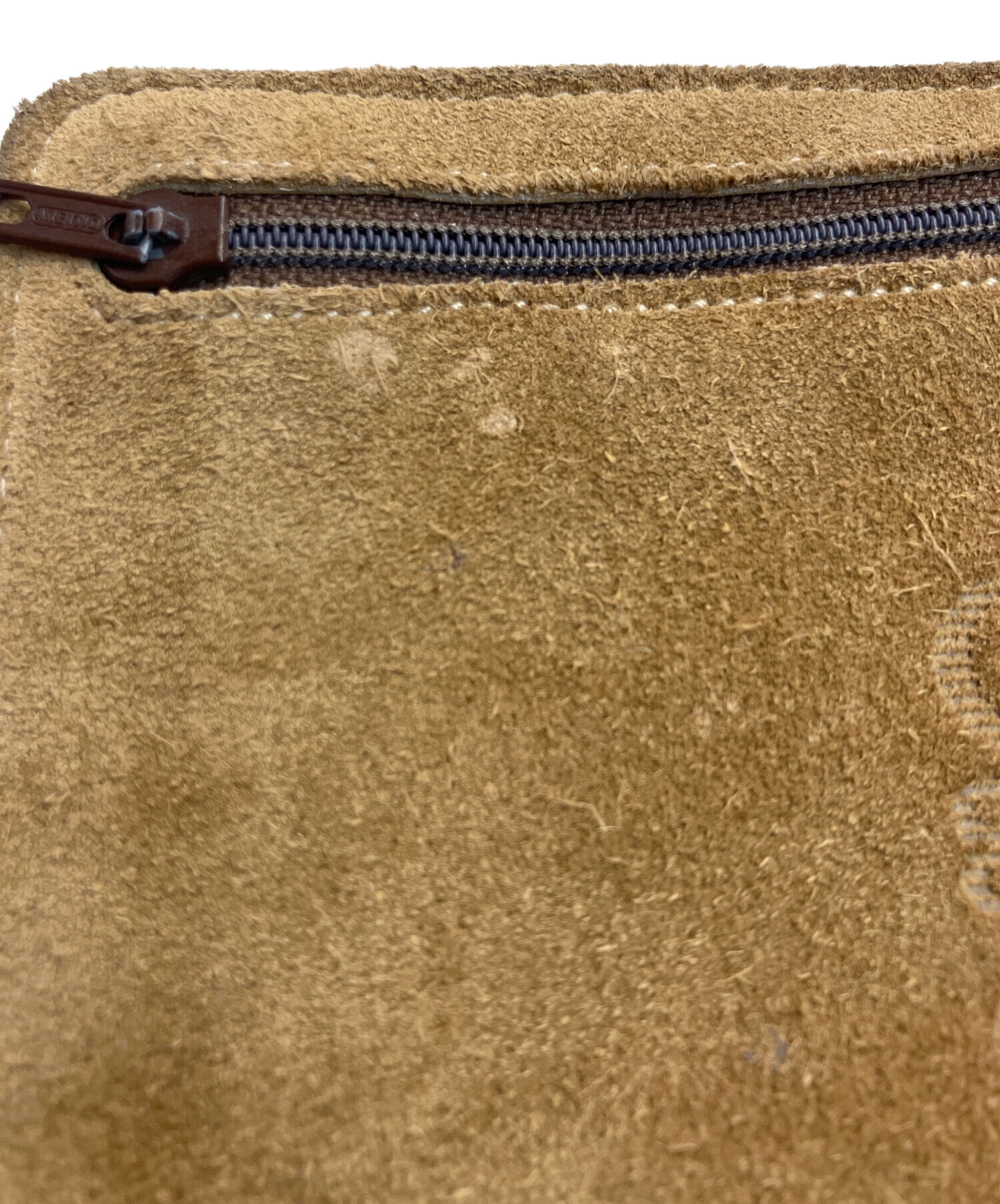 中古・古着通販】LOEWE (ロエベ) アナグラム型押しスエードポーチ