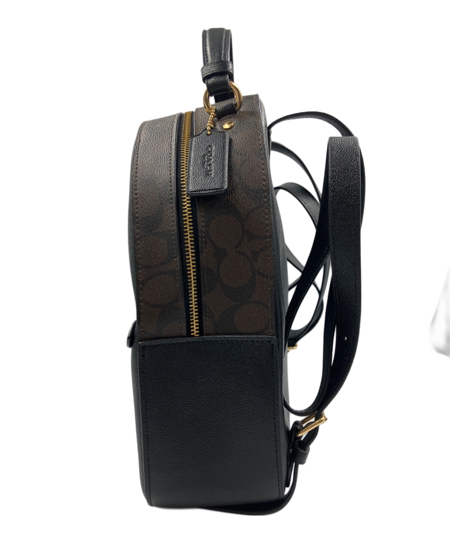 中古・古着通販】COACH (コーチ) リュック ブラック×ブラウン