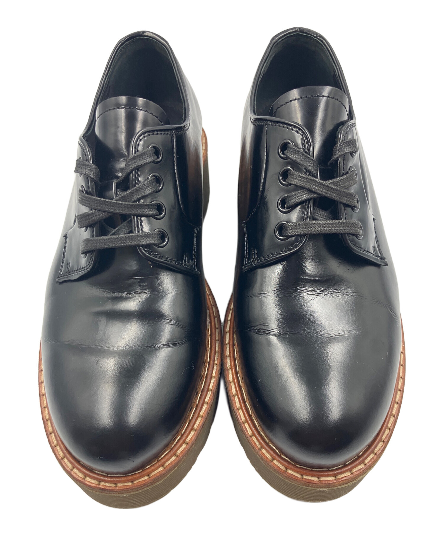 中古・古着通販】PRADA (プラダ) オックスフォードシューズ ブラック