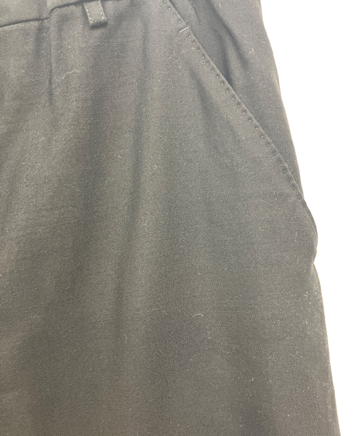 中古・古着通販】THE RERACS (ザ リラクス) WIDE EASY SLACKS ブラック