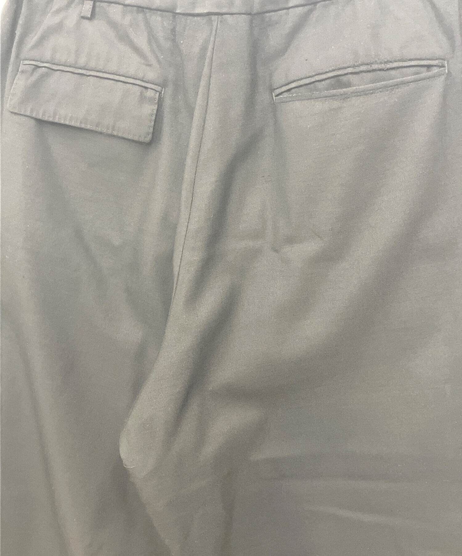 中古・古着通販】THE RERACS (ザ リラクス) WIDE EASY SLACKS ブラック